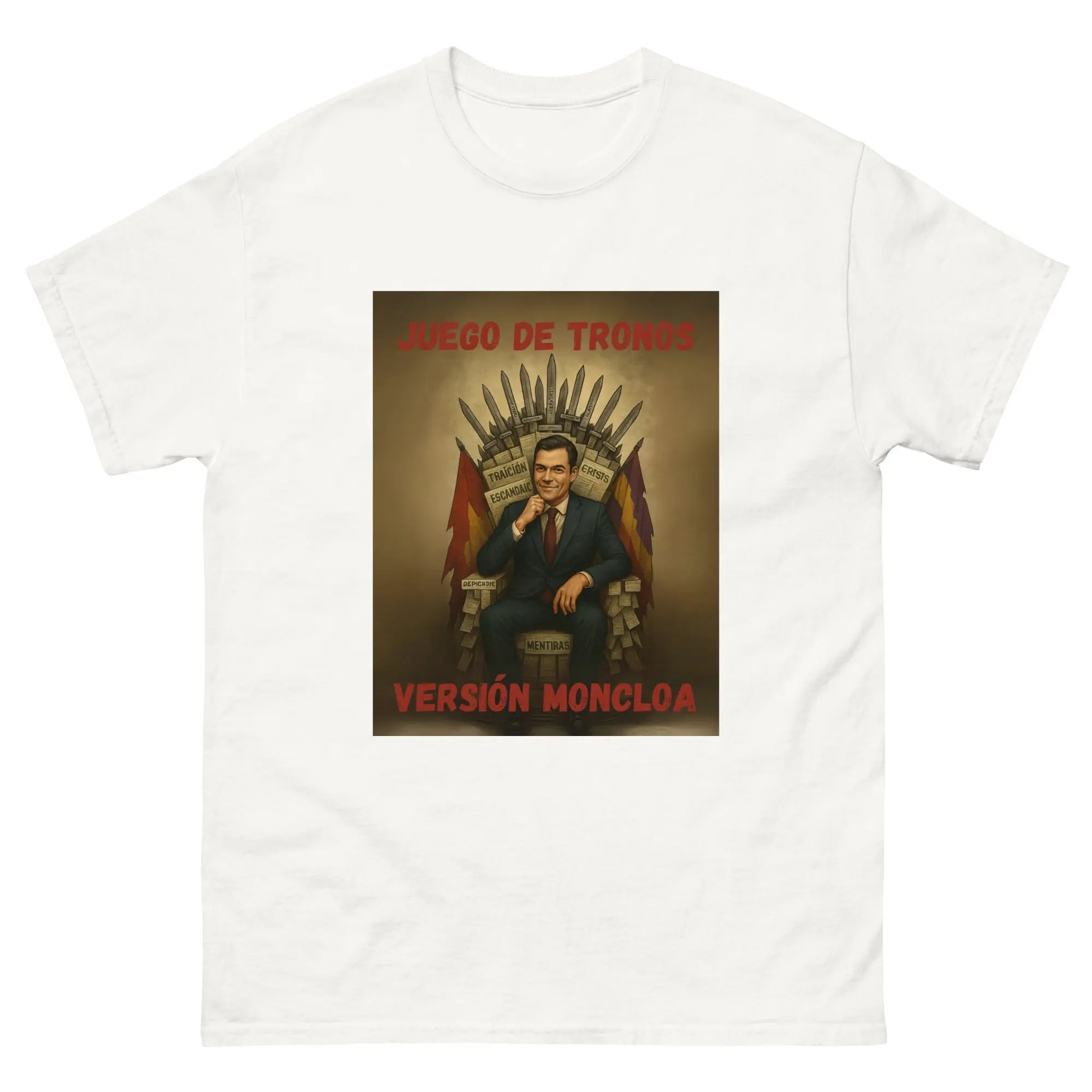 Comprar Camiseta "Juego de Tronos: Versión Moncloa" Bandera España La Flamenca de Borgoña Patricia Muñoz VOX