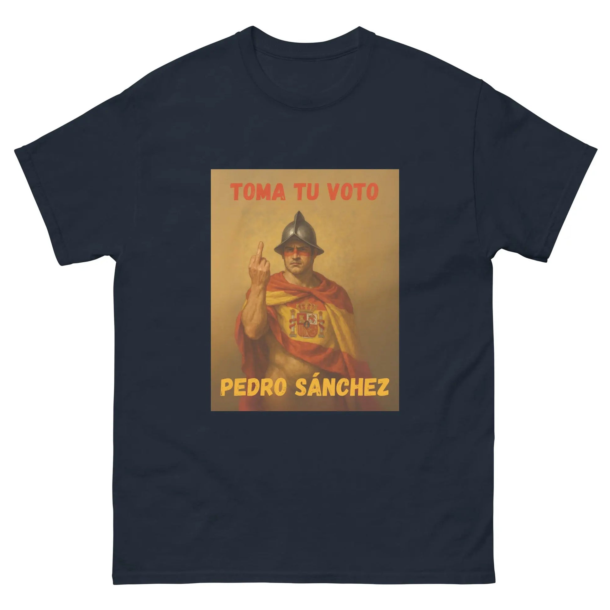Comprar Camiseta "Toma tu voto Pedro Sánchez" Bandera España La Flamenca de Borgoña Patricia Muñoz VOX