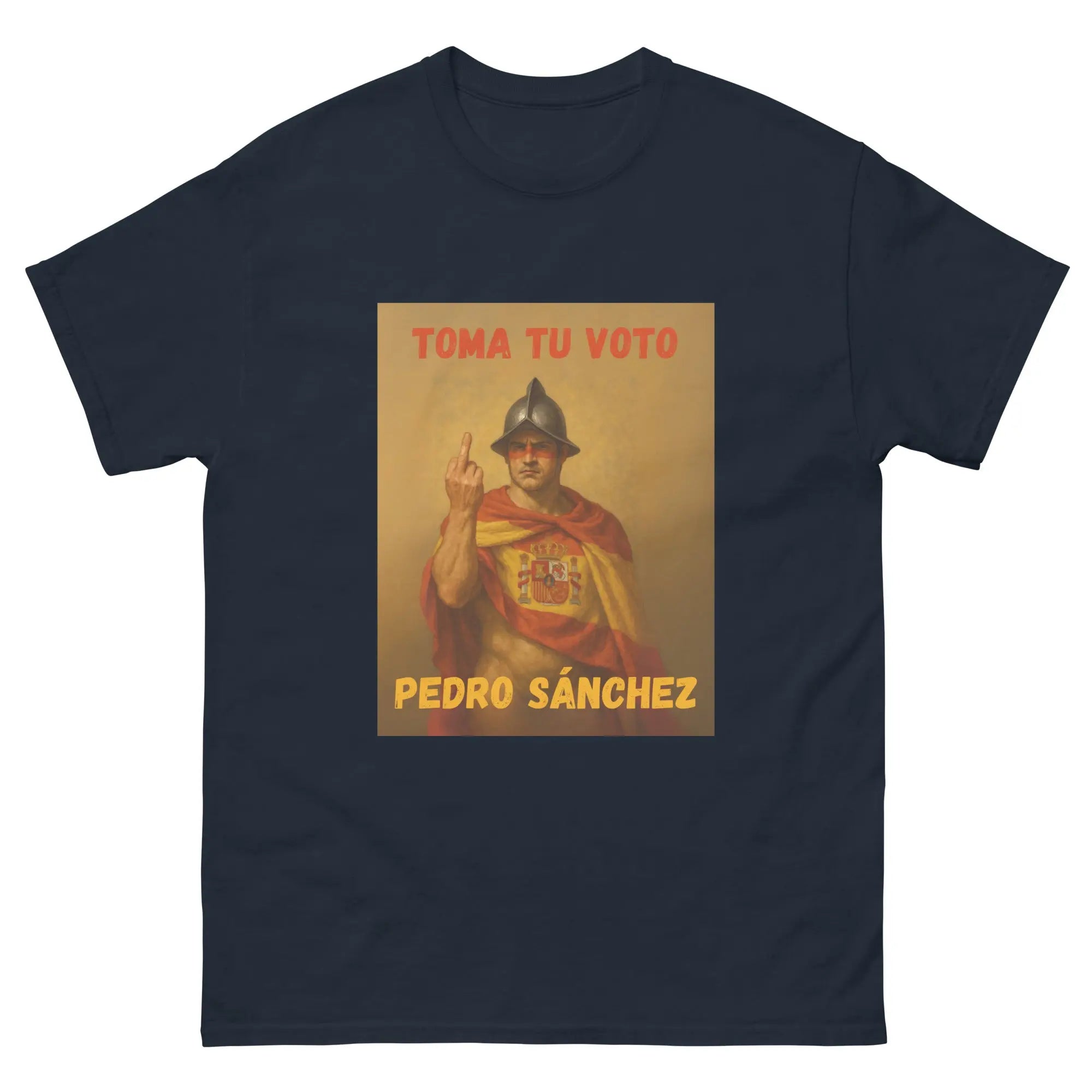 Comprar Camiseta "Toma tu voto Pedro Sánchez" Bandera España La Flamenca de Borgoña Patricia Muñoz VOX