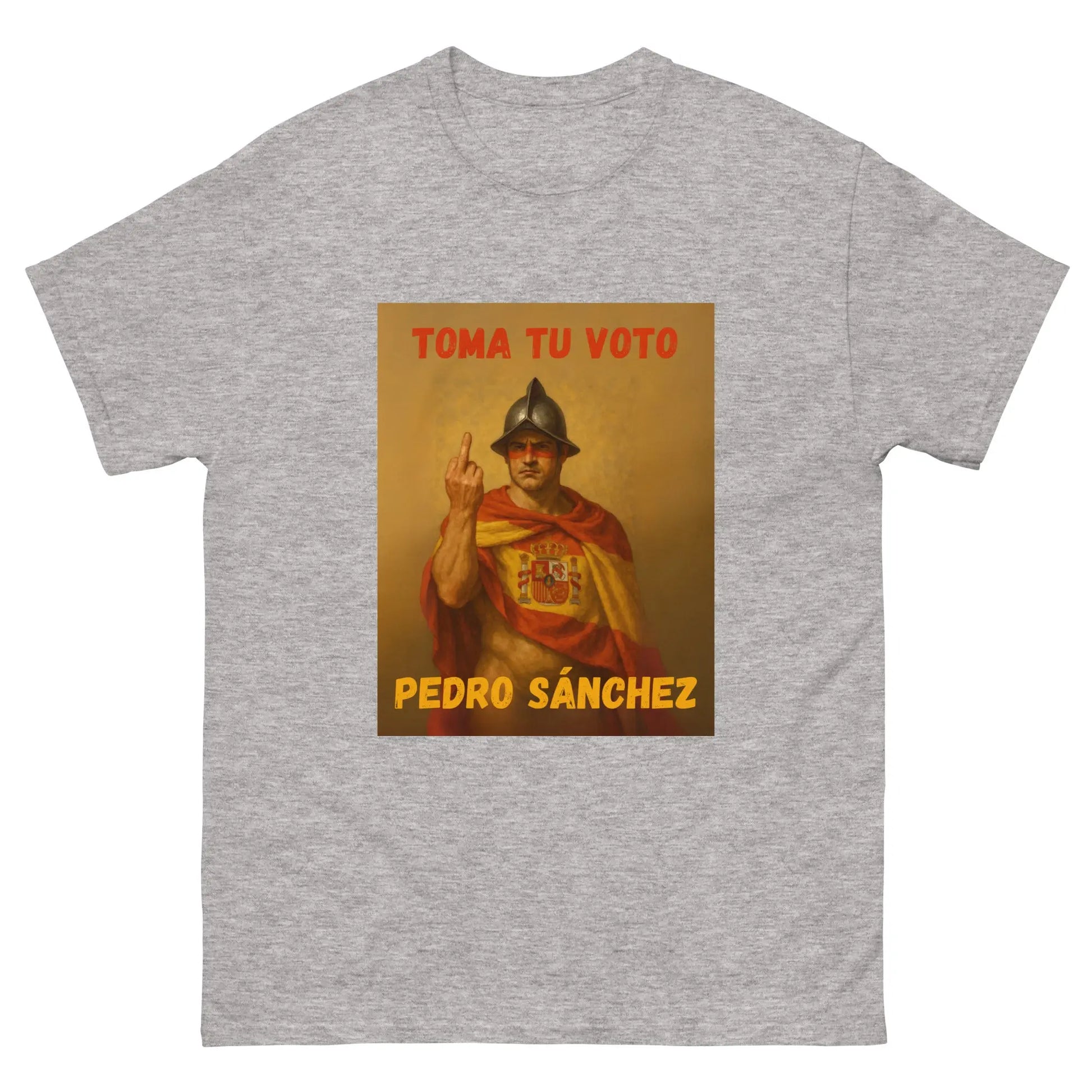 Comprar Camiseta "Toma tu voto Pedro Sánchez" Bandera España La Flamenca de Borgoña Patricia Muñoz VOX