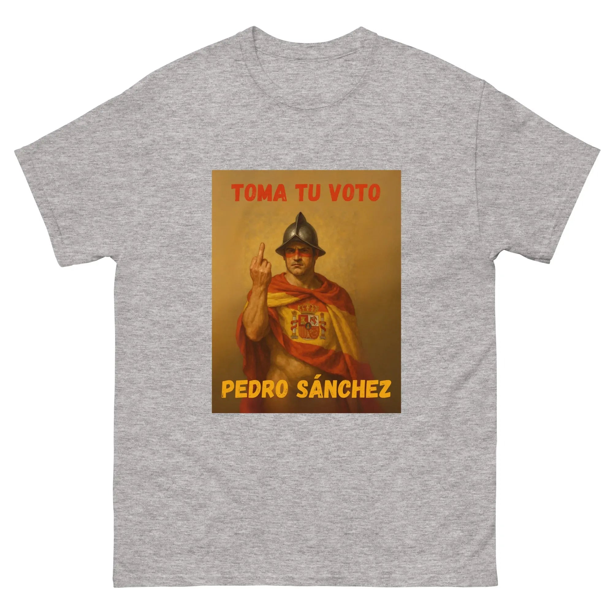 Comprar Camiseta "Toma tu voto Pedro Sánchez" Bandera España La Flamenca de Borgoña Patricia Muñoz VOX