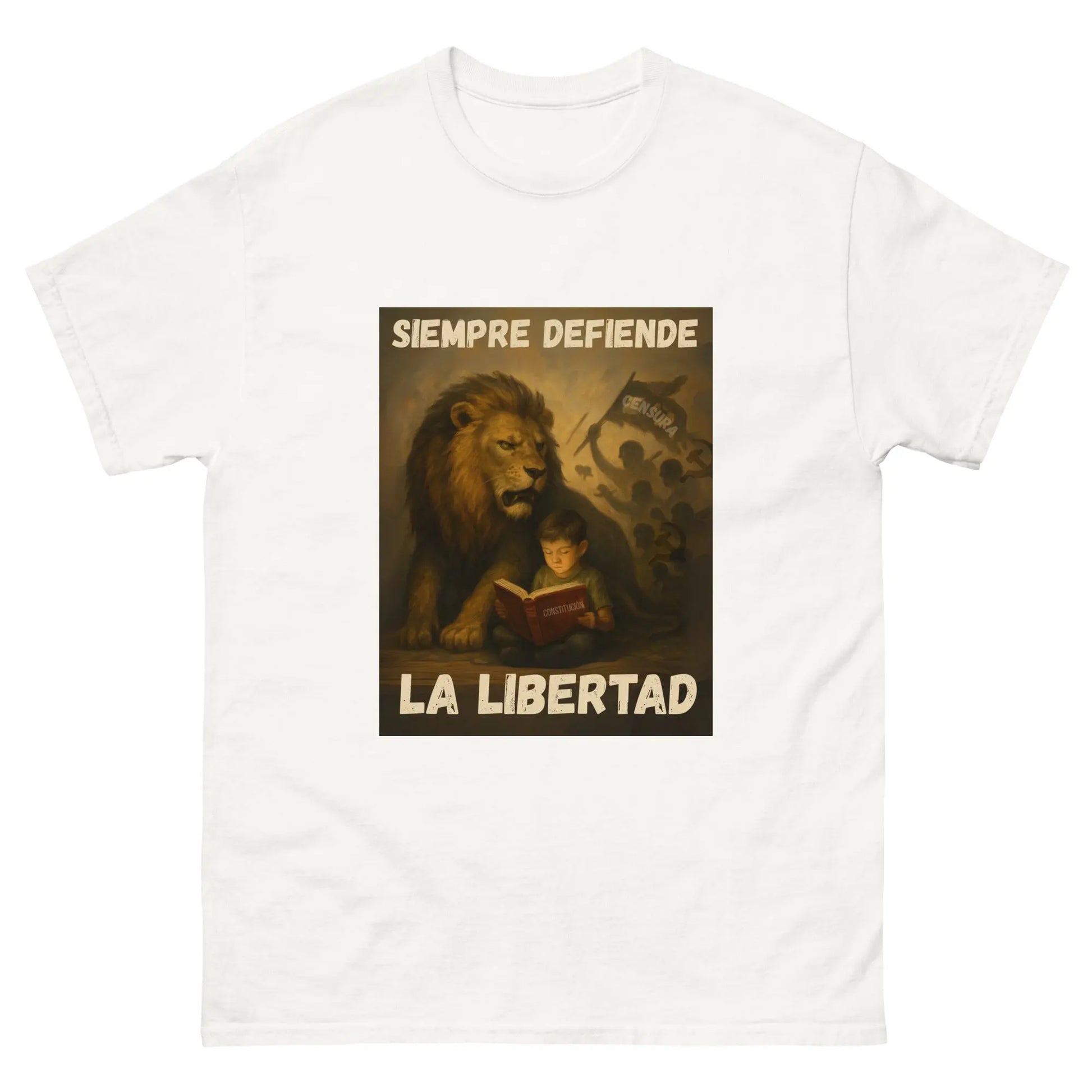 Comprar Camiseta clásica unisex La Flamenca de Borgoña, Bandera de España, Cruz de Borgoña, Patricia Muñoz, VOX