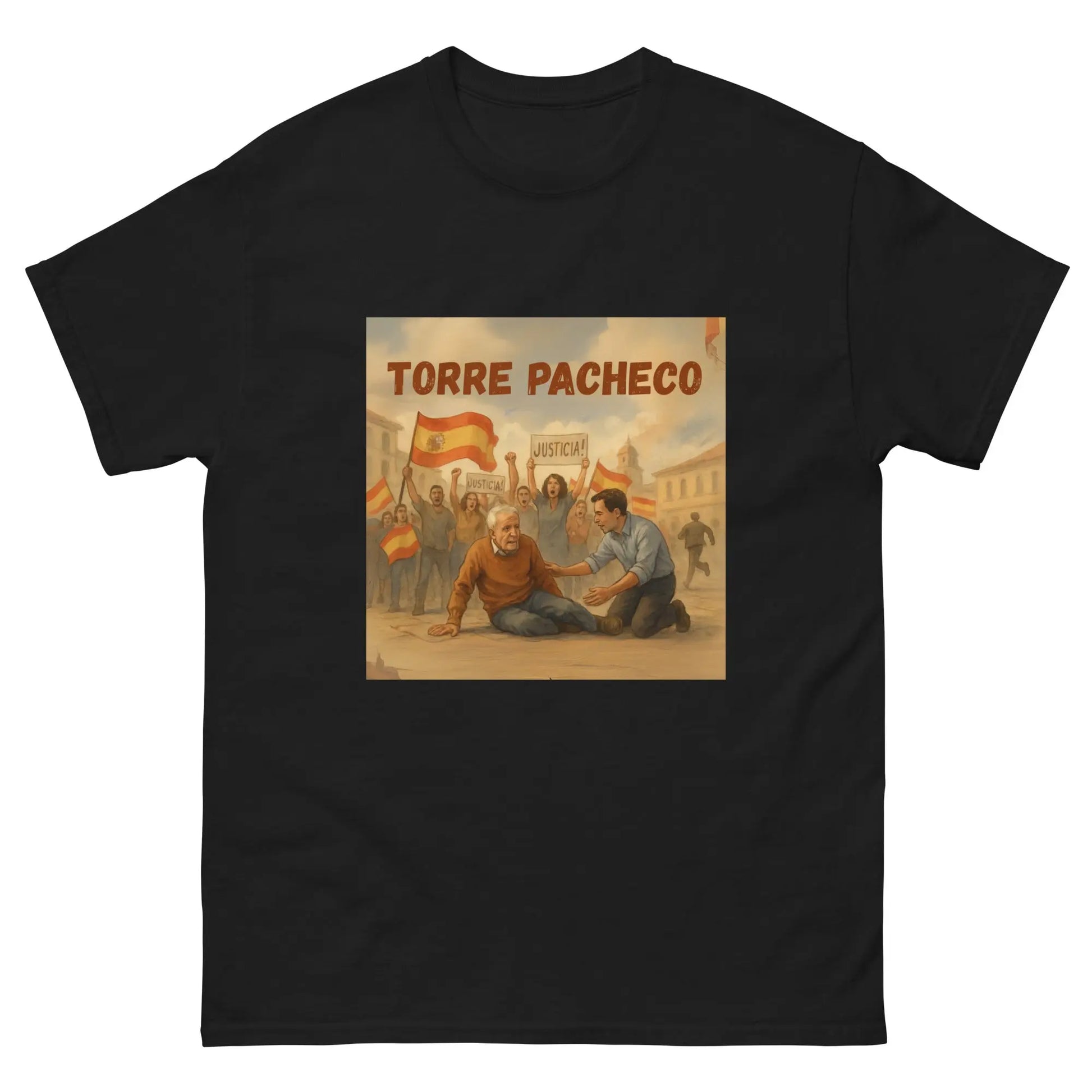 Comprar Camiseta clásica unisex La Flamenca de Borgoña, Bandera de España, Cruz de Borgoña, Patricia Muñoz, VOX