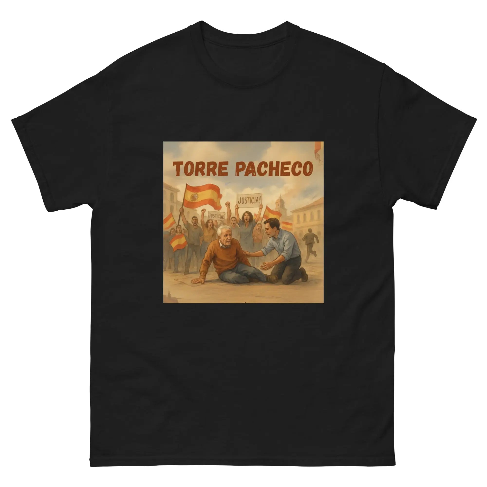 Comprar Camiseta clásica unisex La Flamenca de Borgoña, Bandera de España, Cruz de Borgoña, Patricia Muñoz, VOX