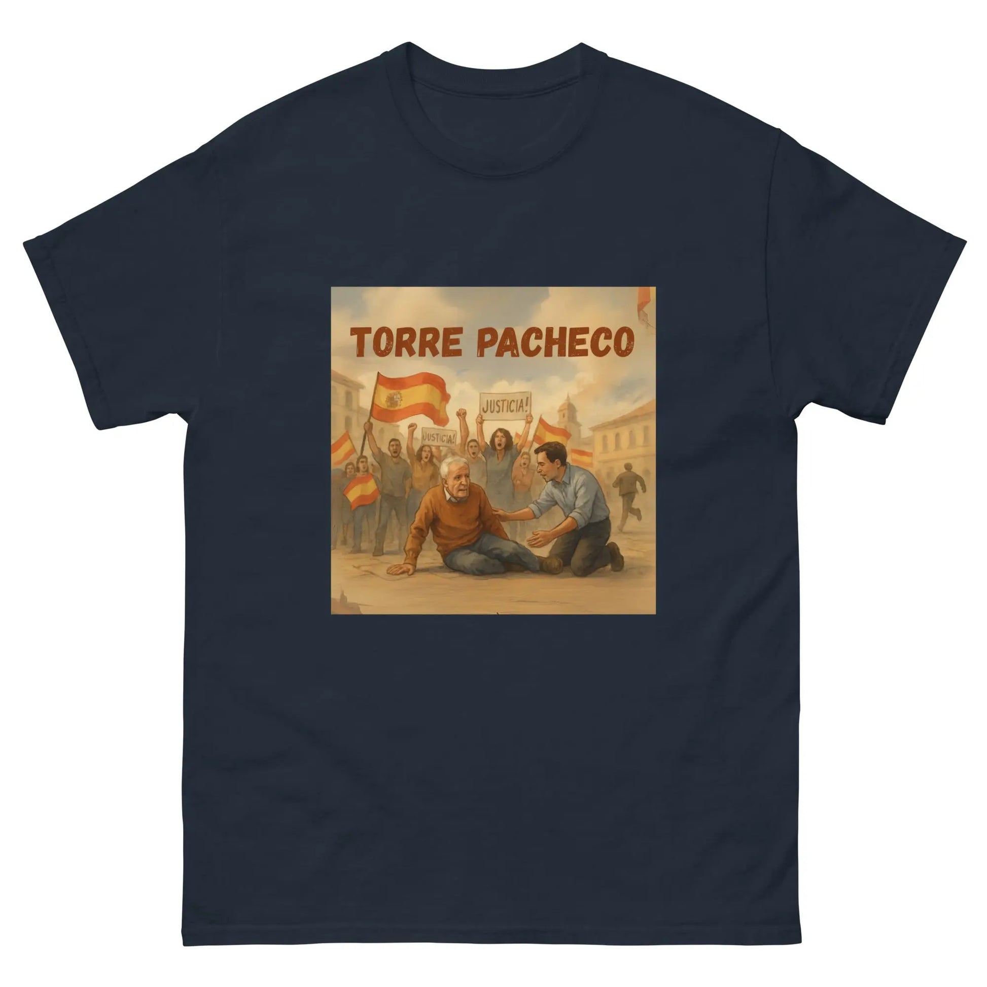 Comprar Camiseta clásica unisex La Flamenca de Borgoña, Bandera de España, Cruz de Borgoña, Patricia Muñoz, VOX