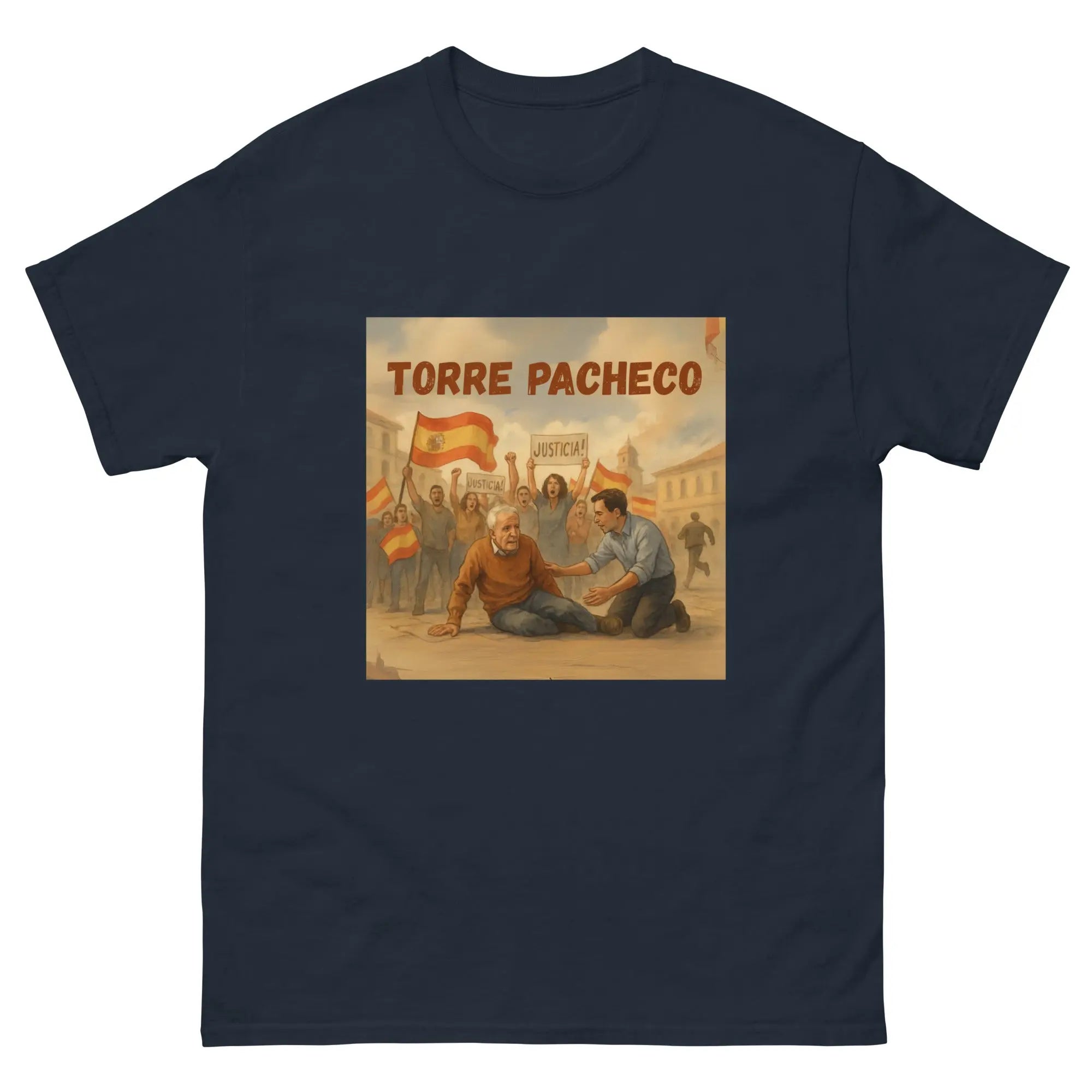 Comprar Camiseta clásica unisex La Flamenca de Borgoña, Bandera de España, Cruz de Borgoña, Patricia Muñoz, VOX