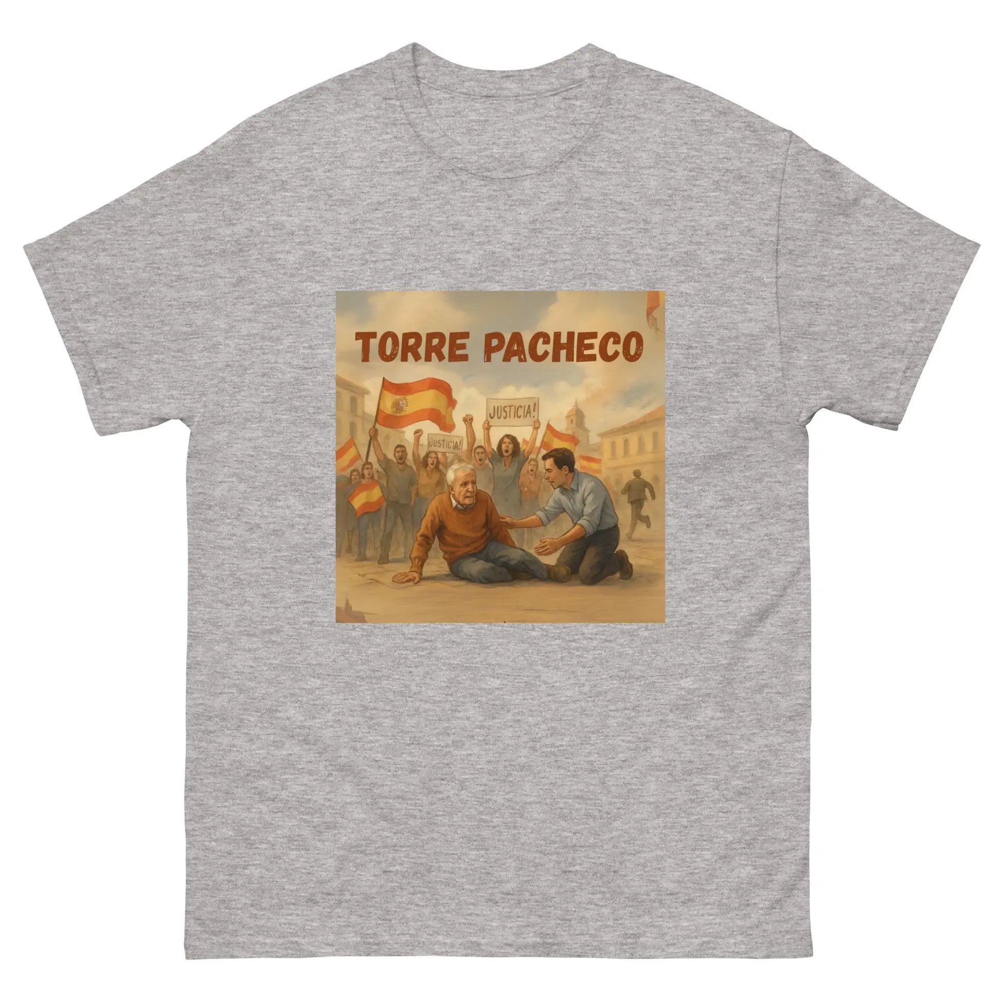 Comprar Camiseta clásica unisex La Flamenca de Borgoña, Bandera de España, Cruz de Borgoña, Patricia Muñoz, VOX