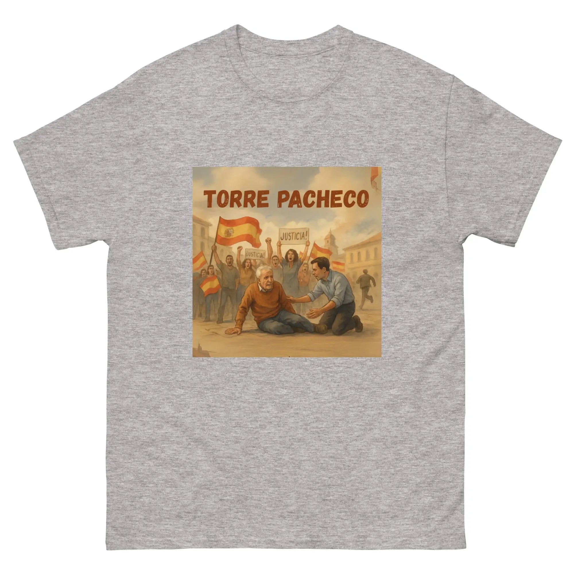 Comprar Camiseta clásica unisex La Flamenca de Borgoña, Bandera de España, Cruz de Borgoña, Patricia Muñoz, VOX