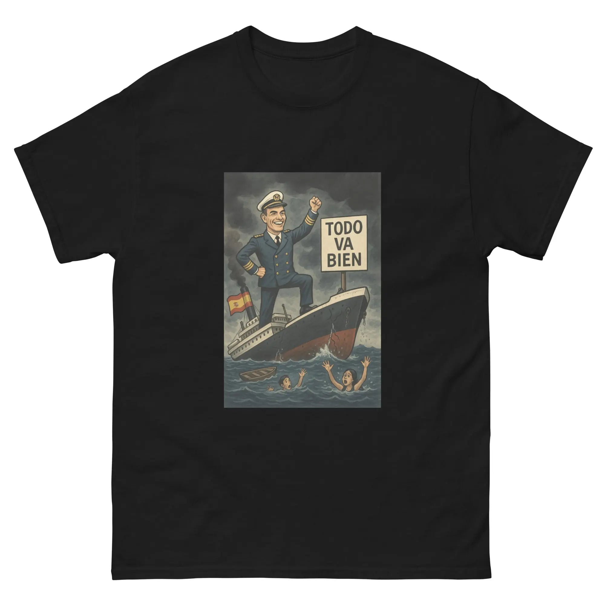 Comprar Camiseta clásica unisex La Flamenca de Borgoña, Bandera de España, Cruz de Borgoña, Patricia Muñoz, VOX