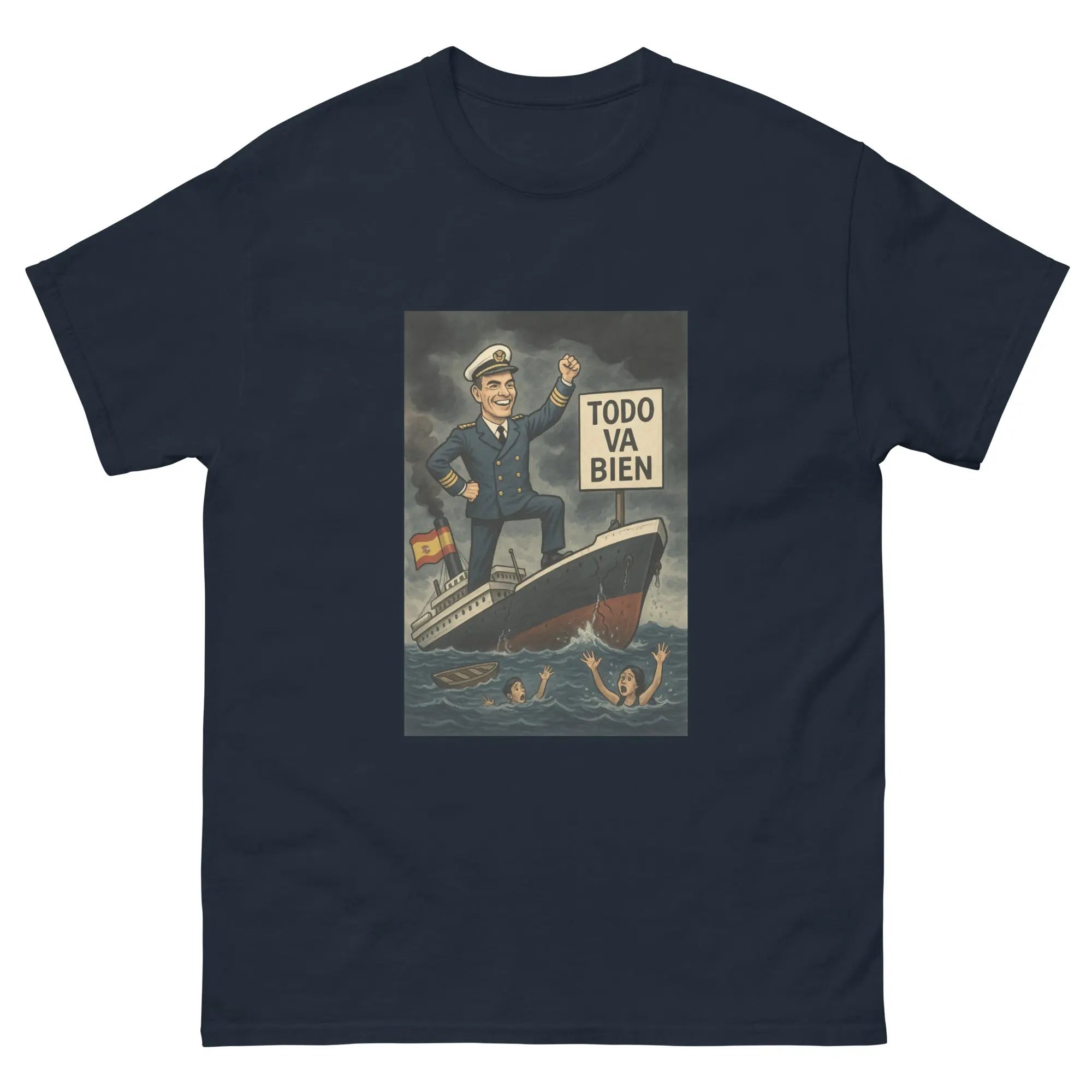 Comprar Camiseta clásica unisex La Flamenca de Borgoña, Bandera de España, Cruz de Borgoña, Patricia Muñoz, VOX