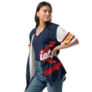 Comprar Camiseta de béisbol reciclada "Patriota Español" La Flamenca de Borgoña Bandera España