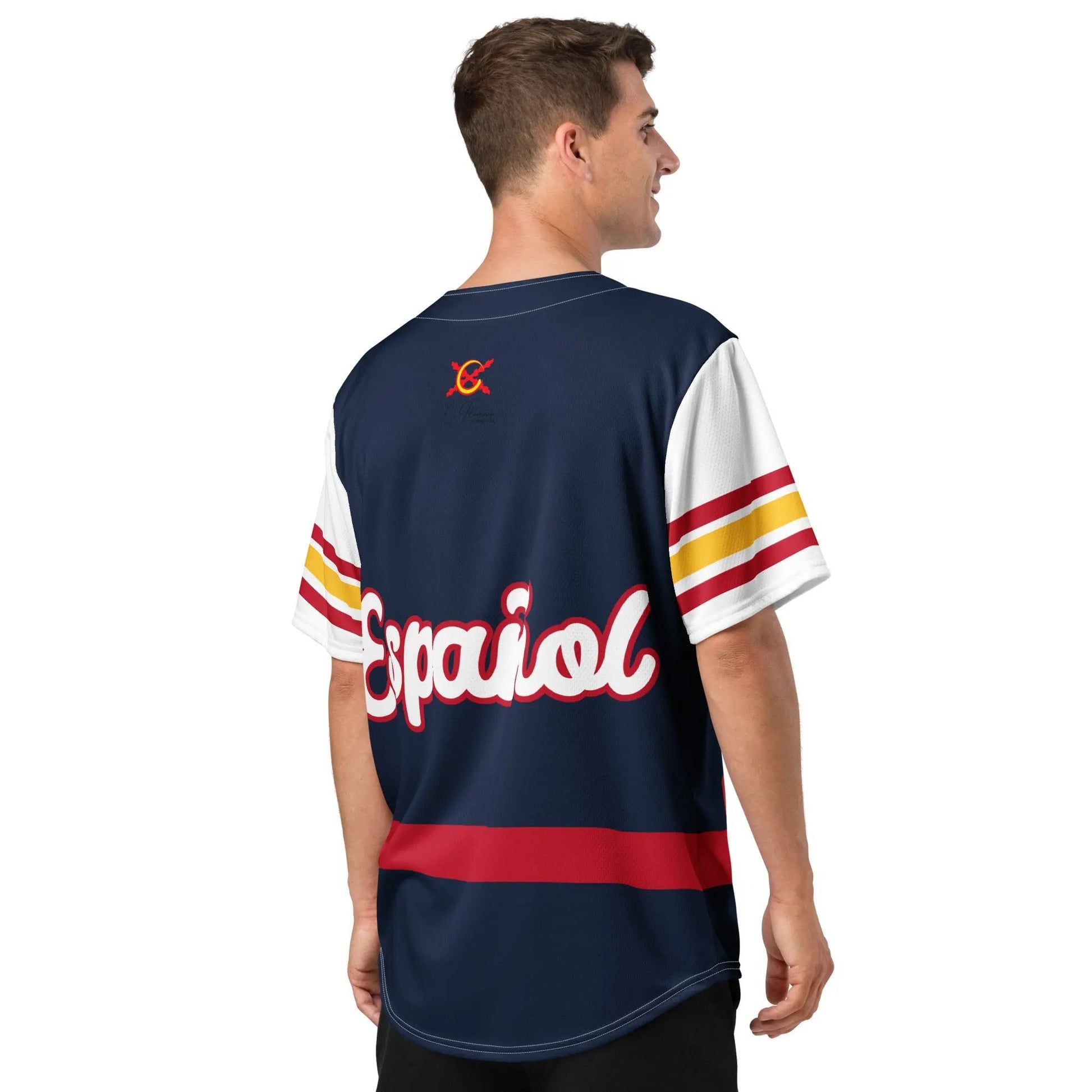 Comprar Camiseta de béisbol reciclada "Patriota Español" La Flamenca de Borgoña Bandera España