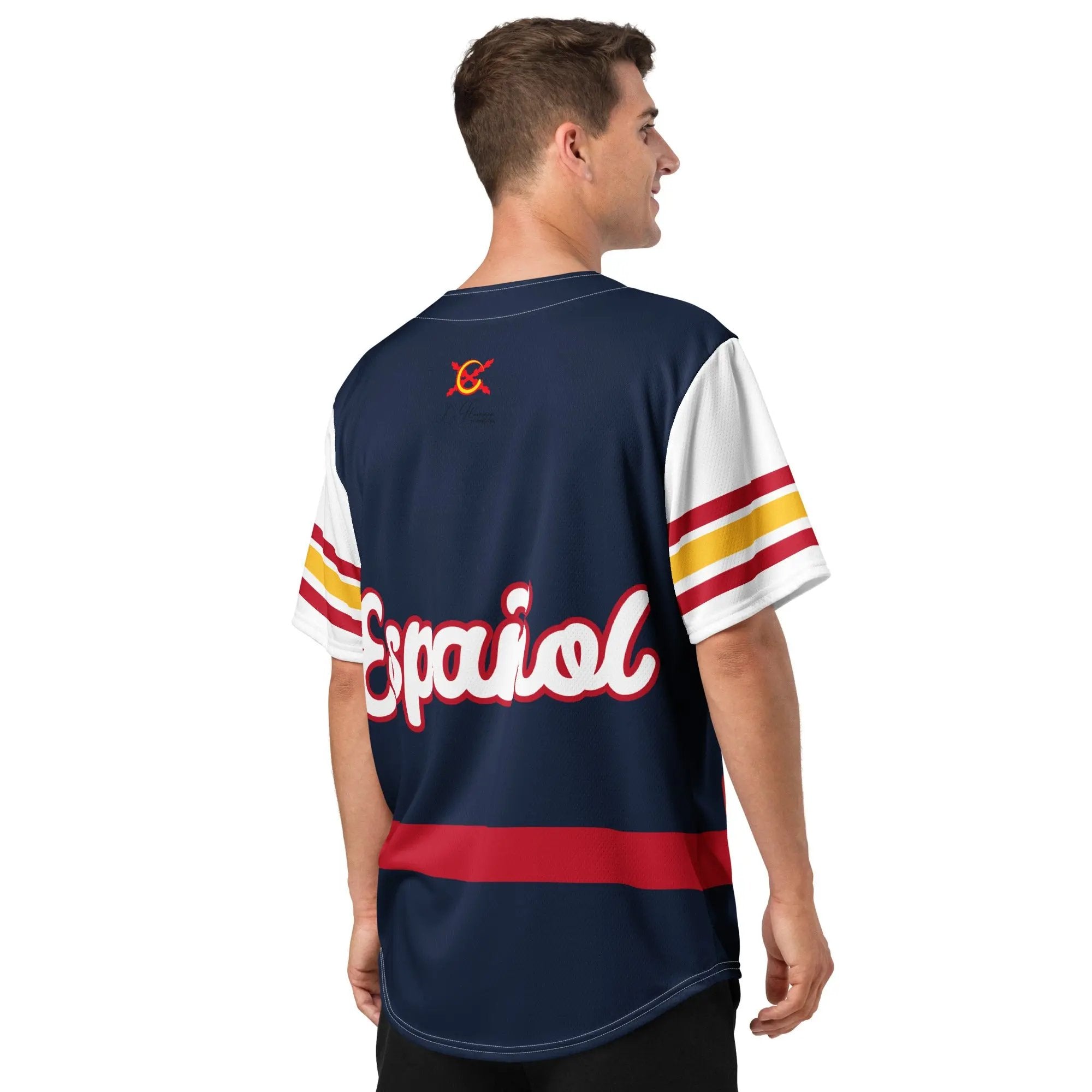 Comprar Camiseta de béisbol reciclada "Patriota Español" La Flamenca de Borgoña Bandera España