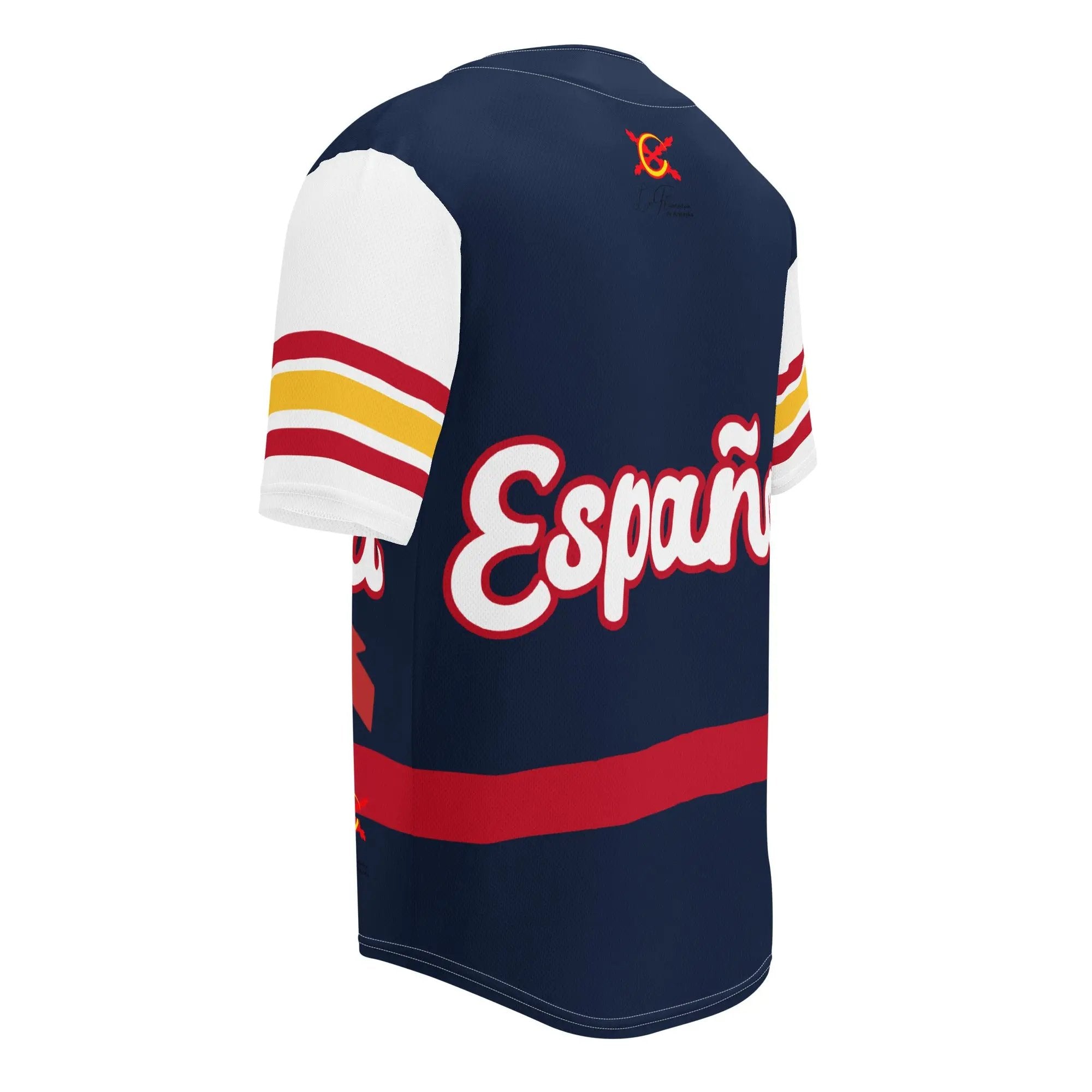 Comprar Camiseta de béisbol reciclada "Patriota Español" La Flamenca de Borgoña Bandera España