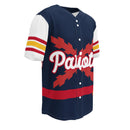 Comprar Camiseta de béisbol reciclada "Patriota Español" La Flamenca de Borgoña Bandera España