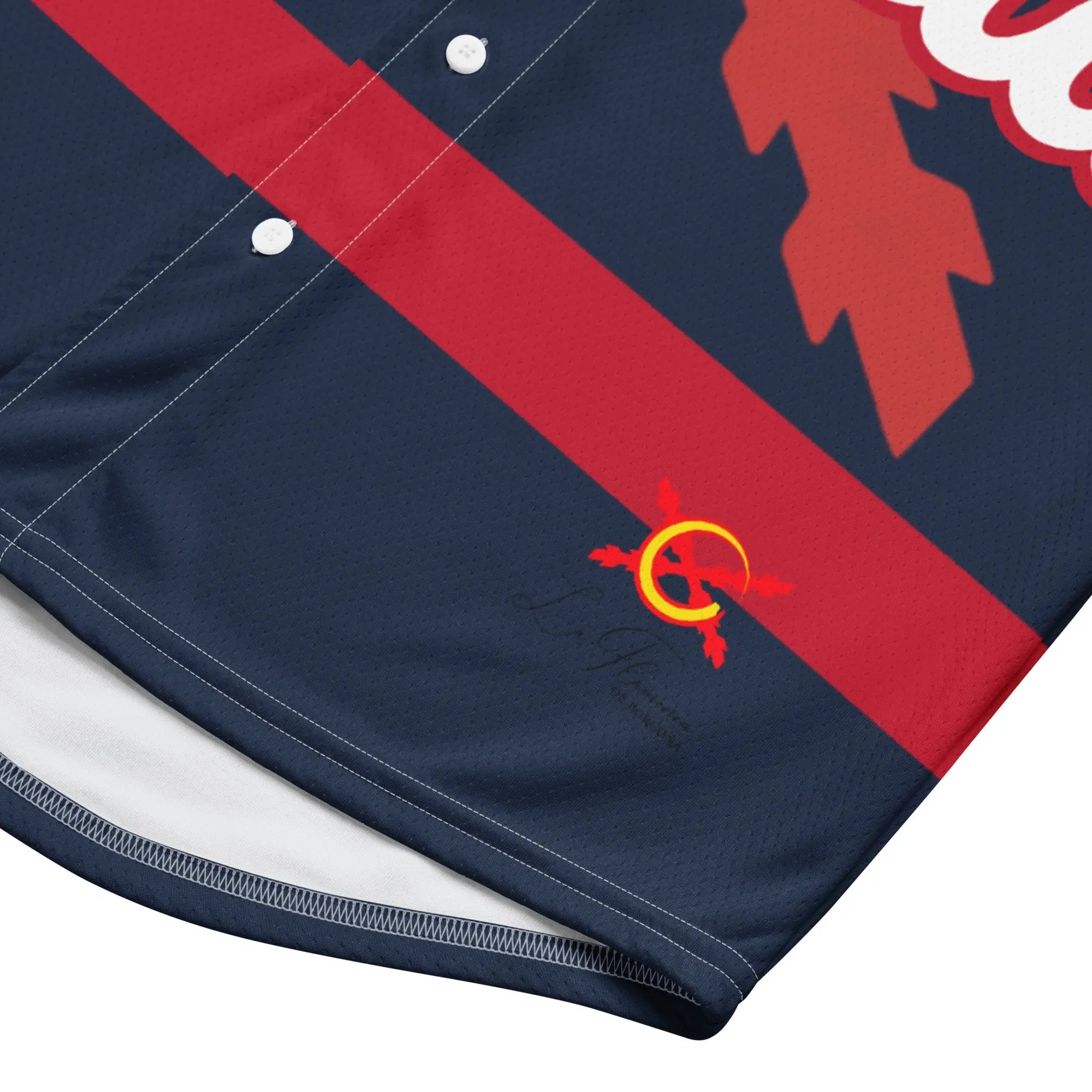 Comprar Camiseta de béisbol reciclada "Patriota Español" La Flamenca de Borgoña Bandera España