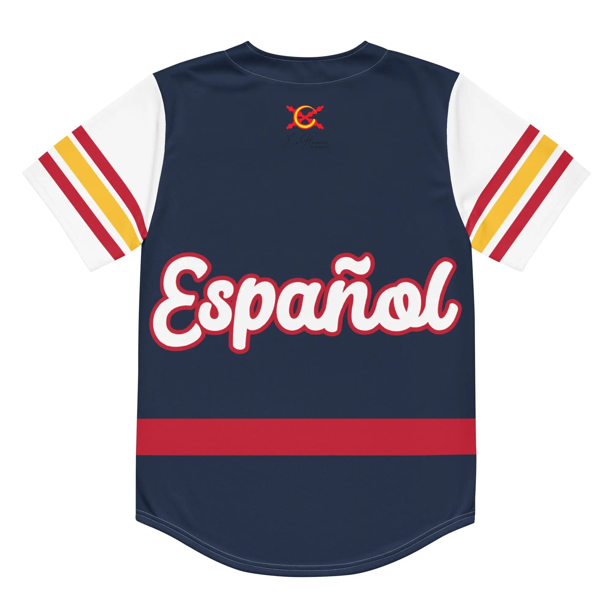 Comprar Camiseta de béisbol reciclada "Patriota Español" La Flamenca de Borgoña Bandera España