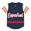 Comprar Camiseta de béisbol reciclada "Patriota Español" La Flamenca de Borgoña Bandera España