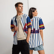 Comprar Camiseta de béisbol reciclada "Patriota Español" La Flamenca de Borgoña Bandera España