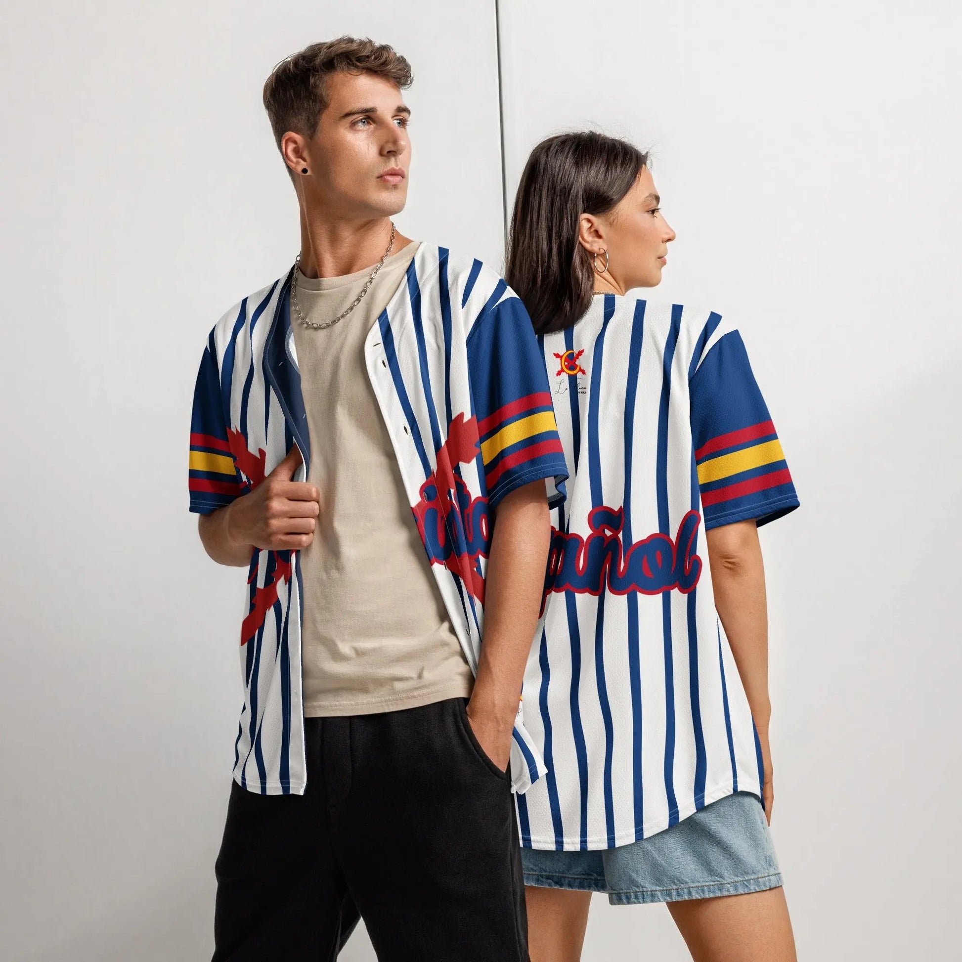 Comprar Camiseta de béisbol reciclada "Patriota Español" La Flamenca de Borgoña Bandera España