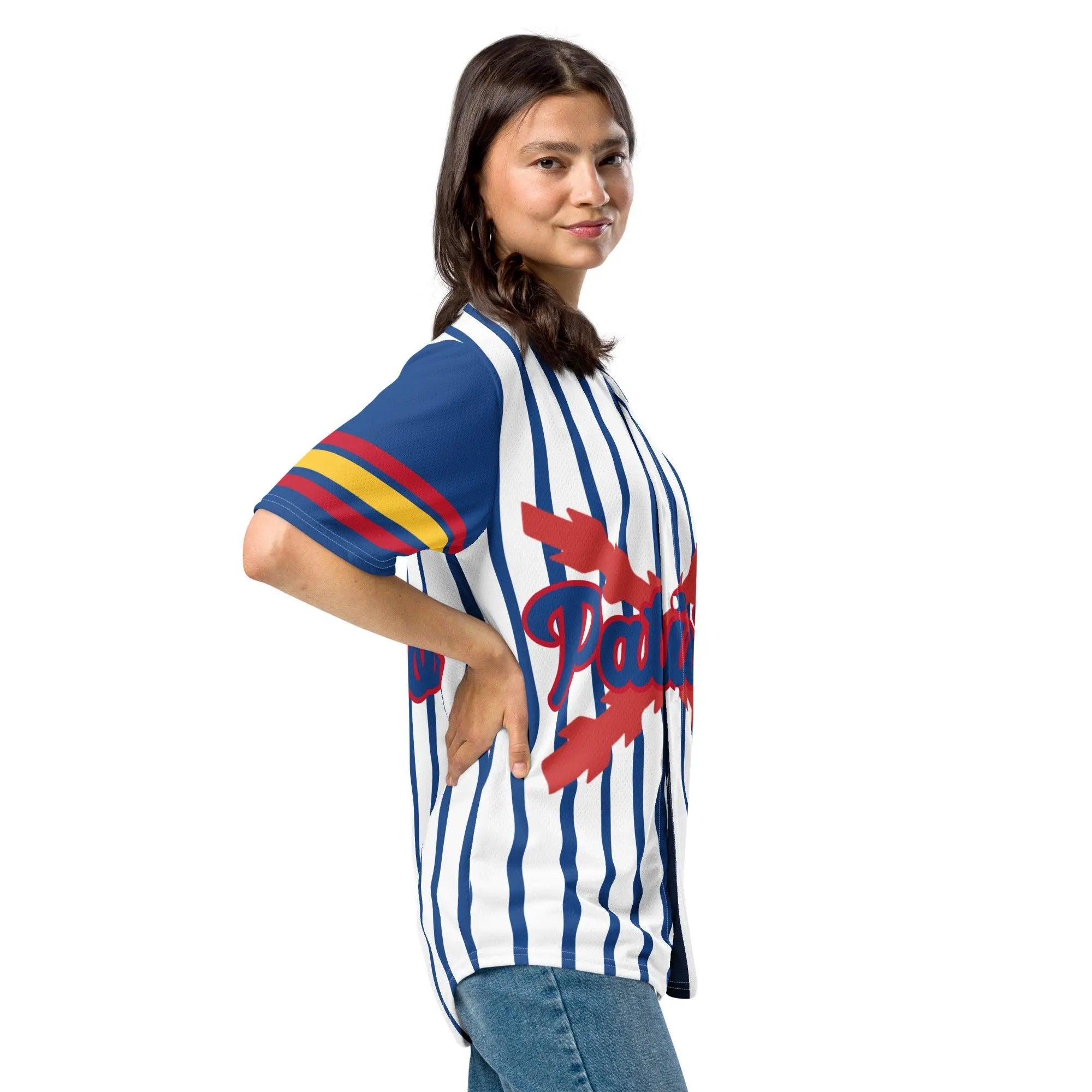 Comprar Camiseta de béisbol reciclada "Patriota Español" La Flamenca de Borgoña Bandera España