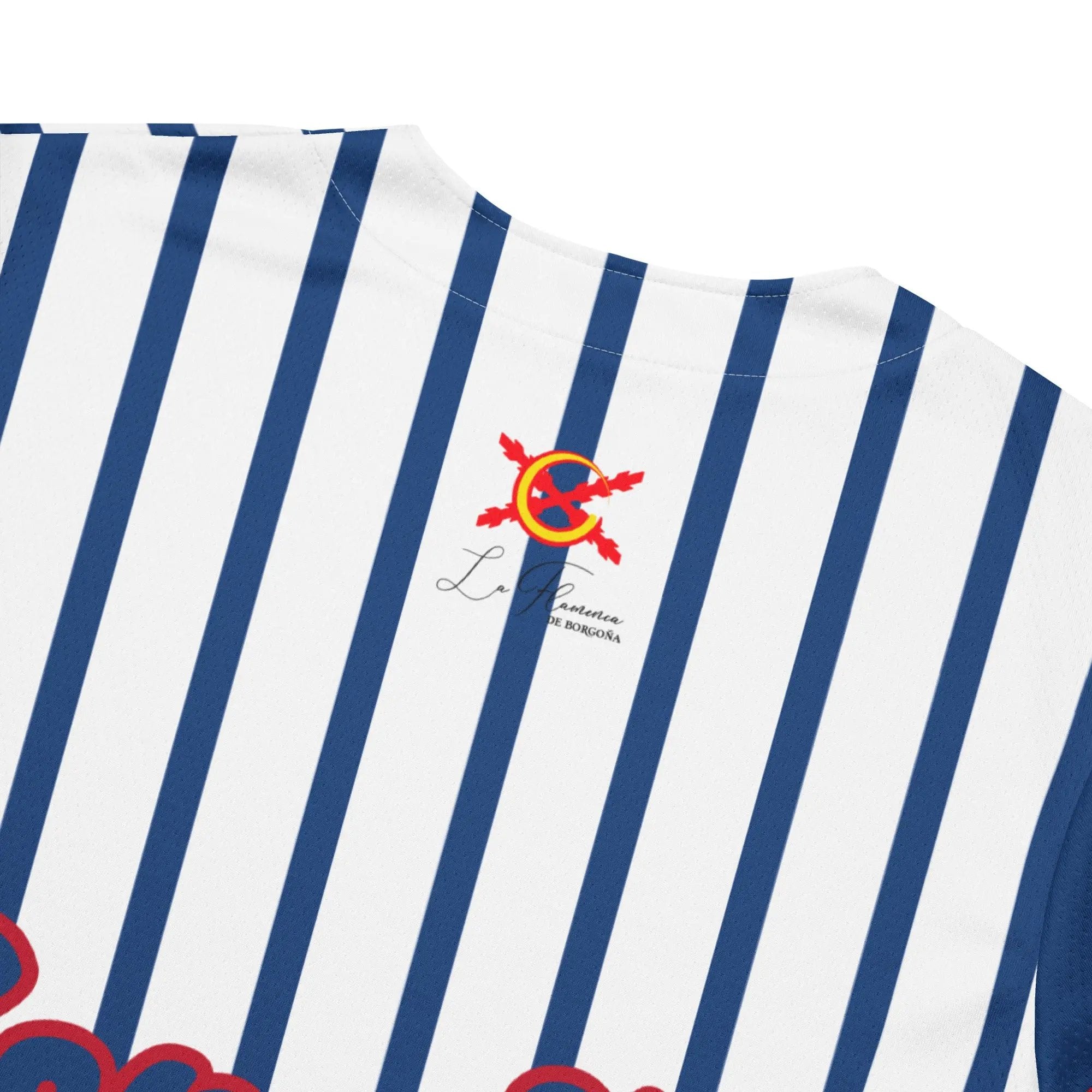 Comprar Camiseta de béisbol reciclada "Patriota Español" La Flamenca de Borgoña Bandera España