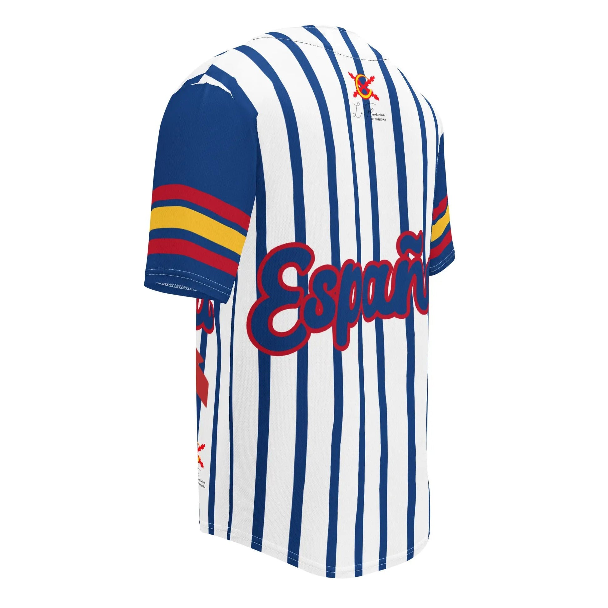 Comprar Camiseta de béisbol reciclada "Patriota Español" La Flamenca de Borgoña Bandera España