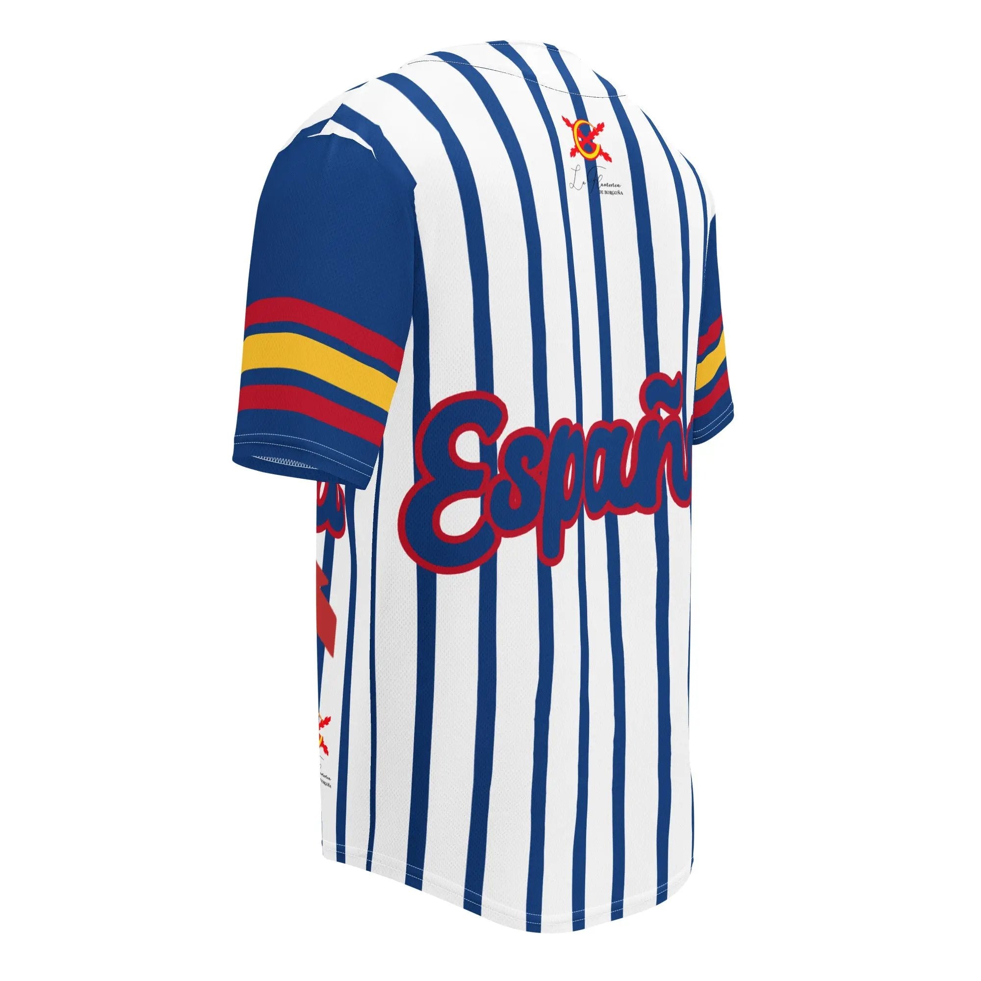 Comprar Camiseta de béisbol reciclada "Patriota Español" La Flamenca de Borgoña Bandera España