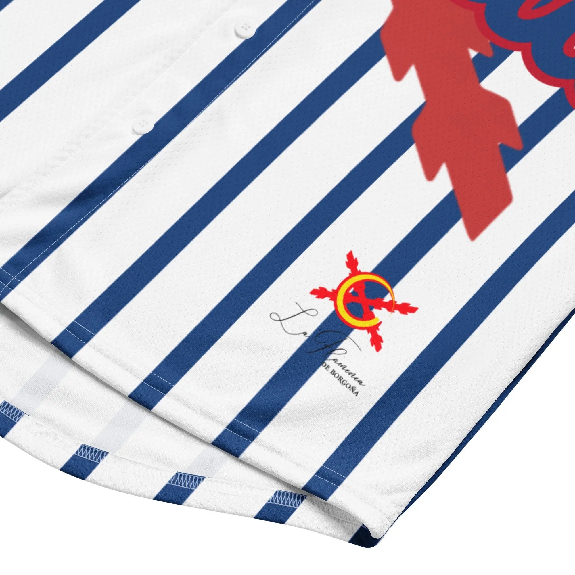 Comprar Camiseta de béisbol reciclada "Patriota Español" La Flamenca de Borgoña Bandera España