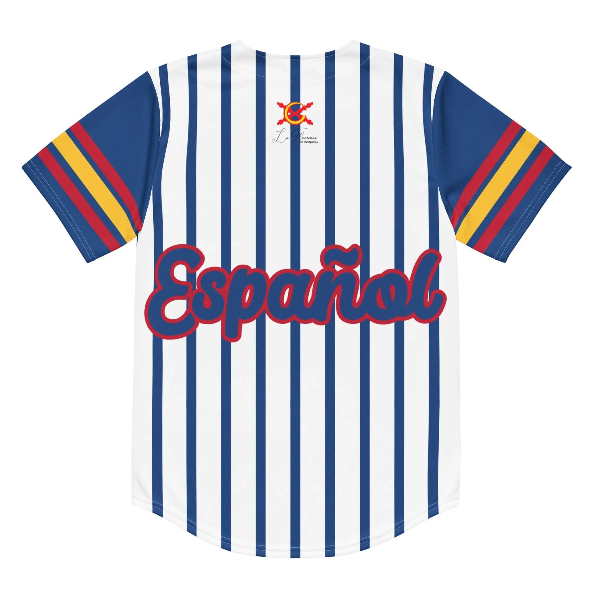Comprar Camiseta de béisbol reciclada "Patriota Español" La Flamenca de Borgoña Bandera España
