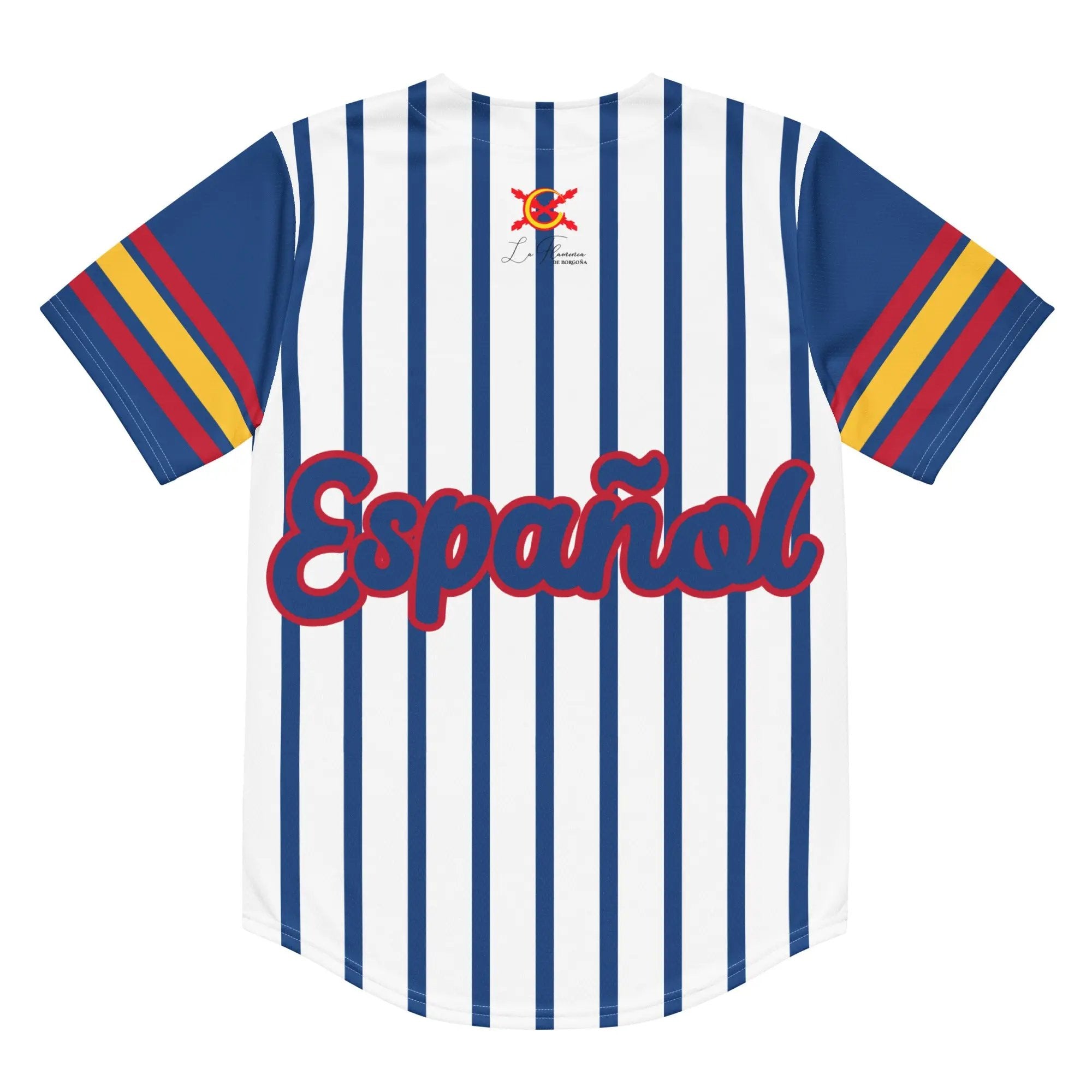 Comprar Camiseta de béisbol reciclada "Patriota Español" La Flamenca de Borgoña Bandera España