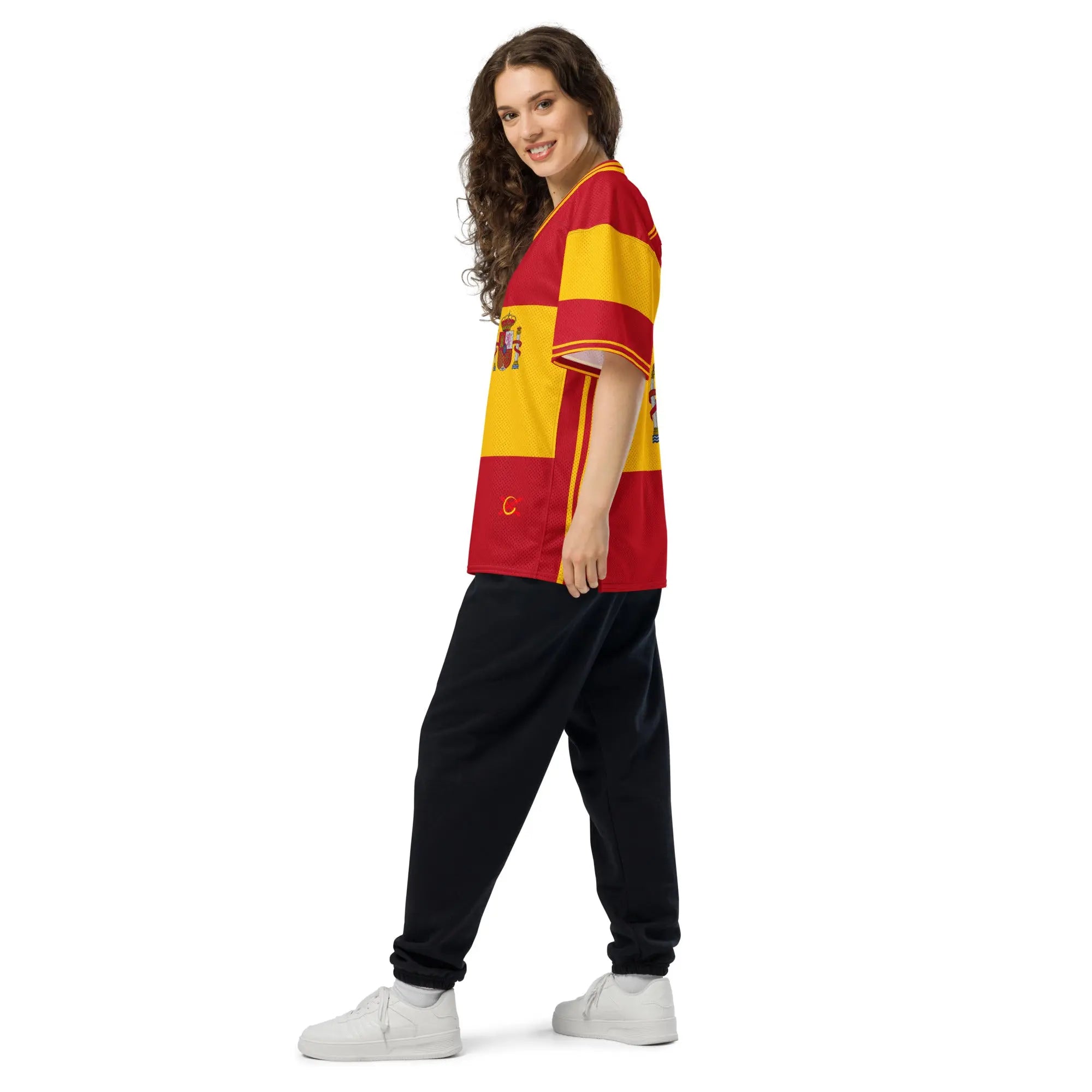 Comprar Camiseta de fútbol americano Bandera España La Flamenca de Borgoña Bandera España