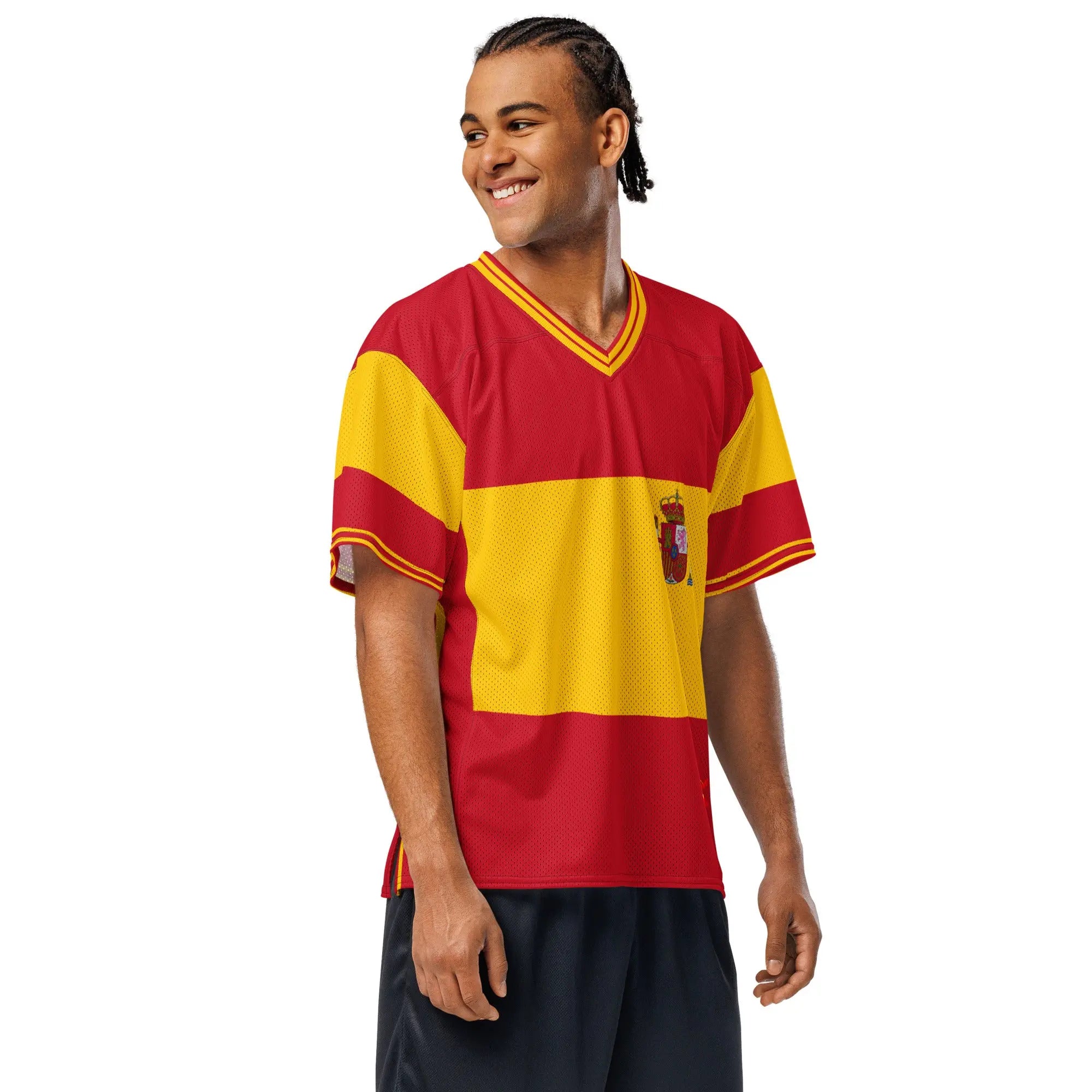 Comprar Camiseta de fútbol americano Bandera España La Flamenca de Borgoña Bandera España