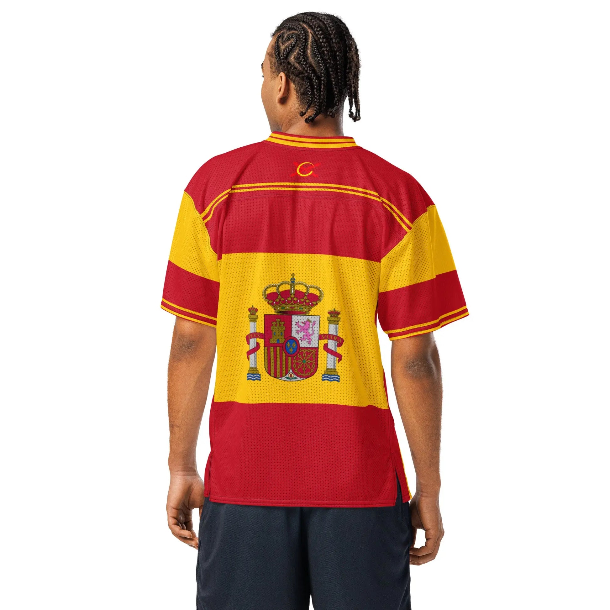Comprar Camiseta de fútbol americano Bandera España La Flamenca de Borgoña Bandera España