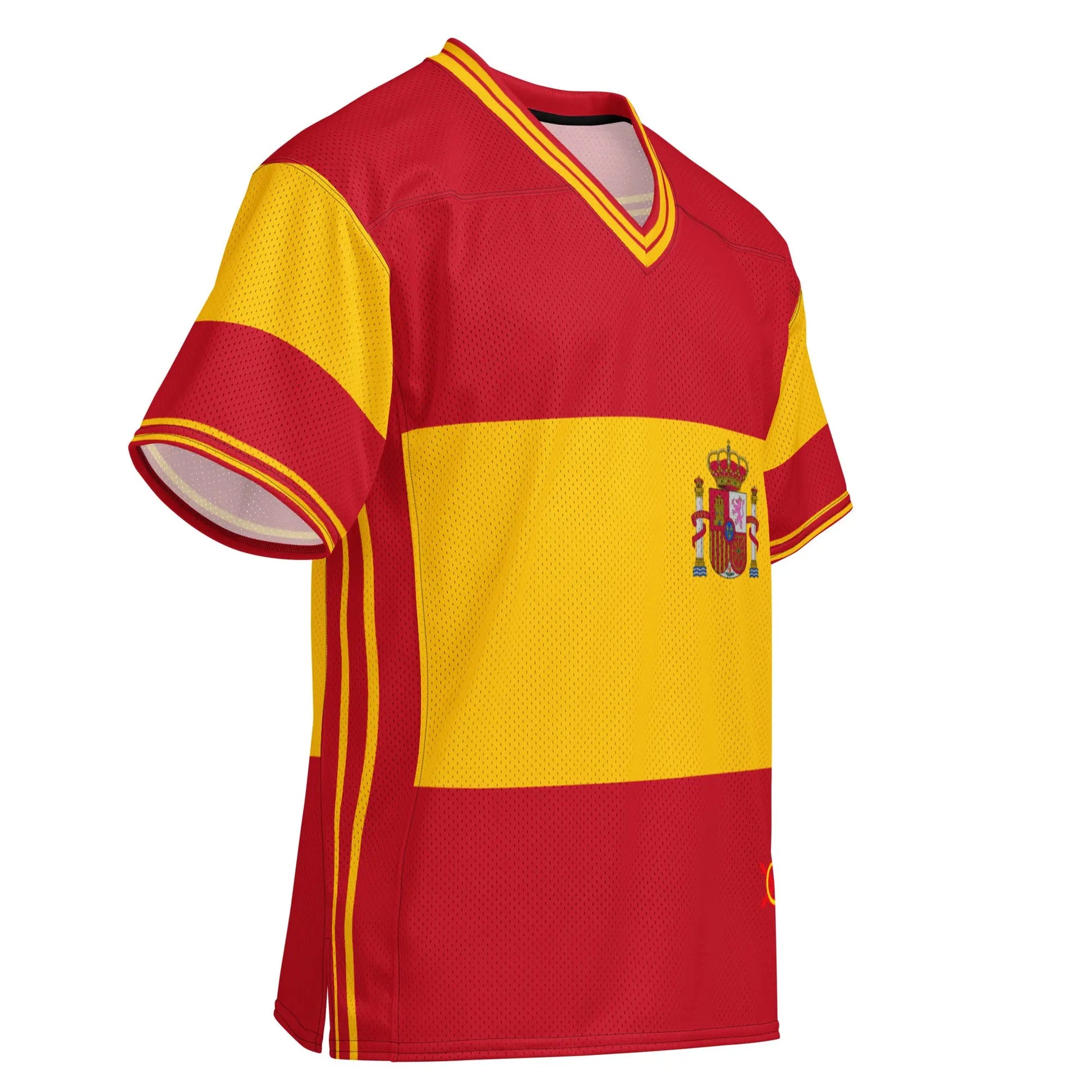 Comprar Camiseta de fútbol americano Bandera España La Flamenca de Borgoña Bandera España