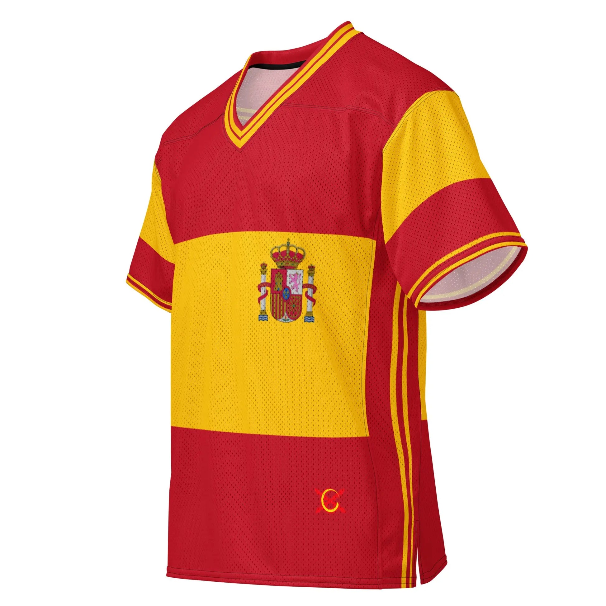 Comprar Camiseta de fútbol americano Bandera España La Flamenca de Borgoña Bandera España