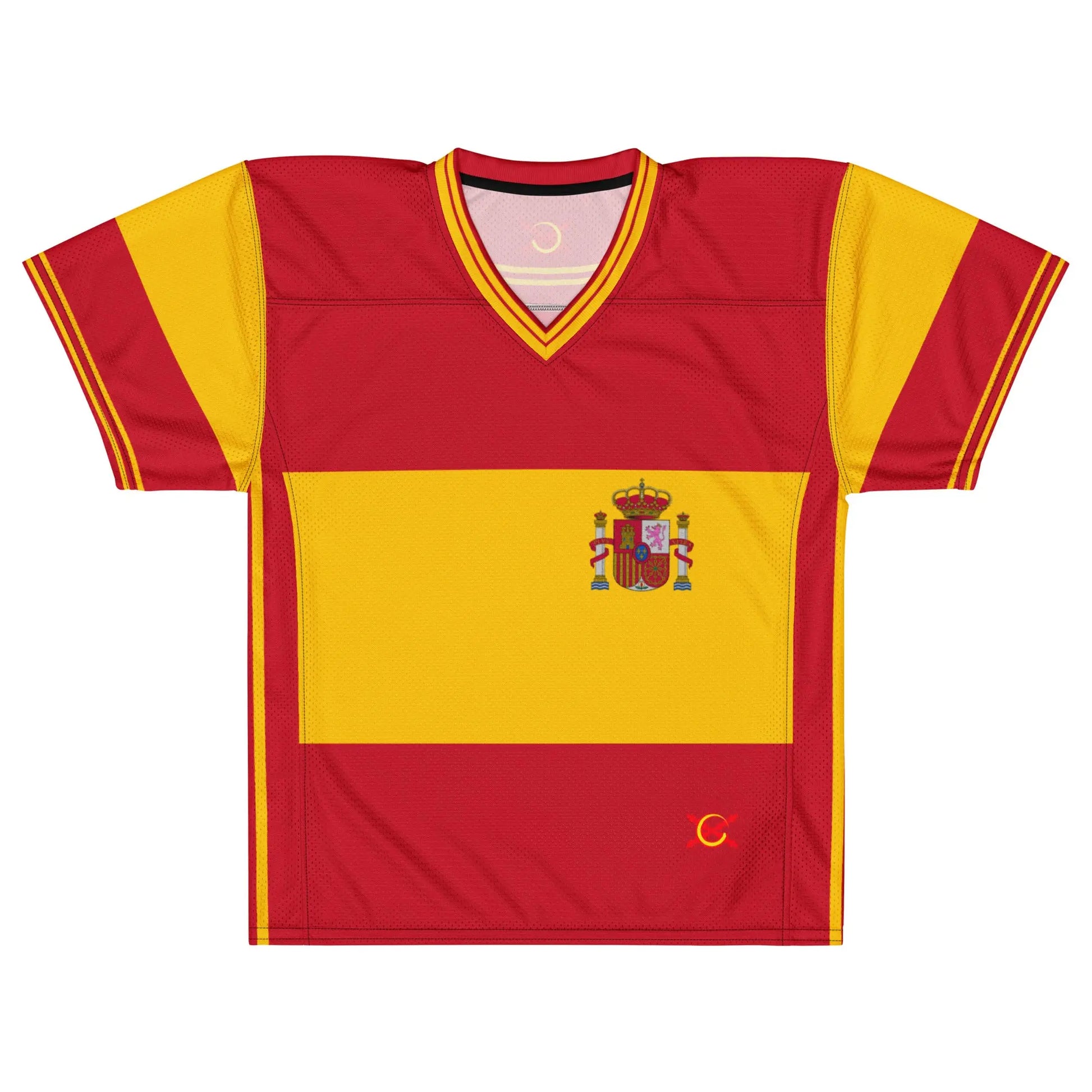 Comprar Camiseta de fútbol americano Bandera España La Flamenca de Borgoña Bandera España