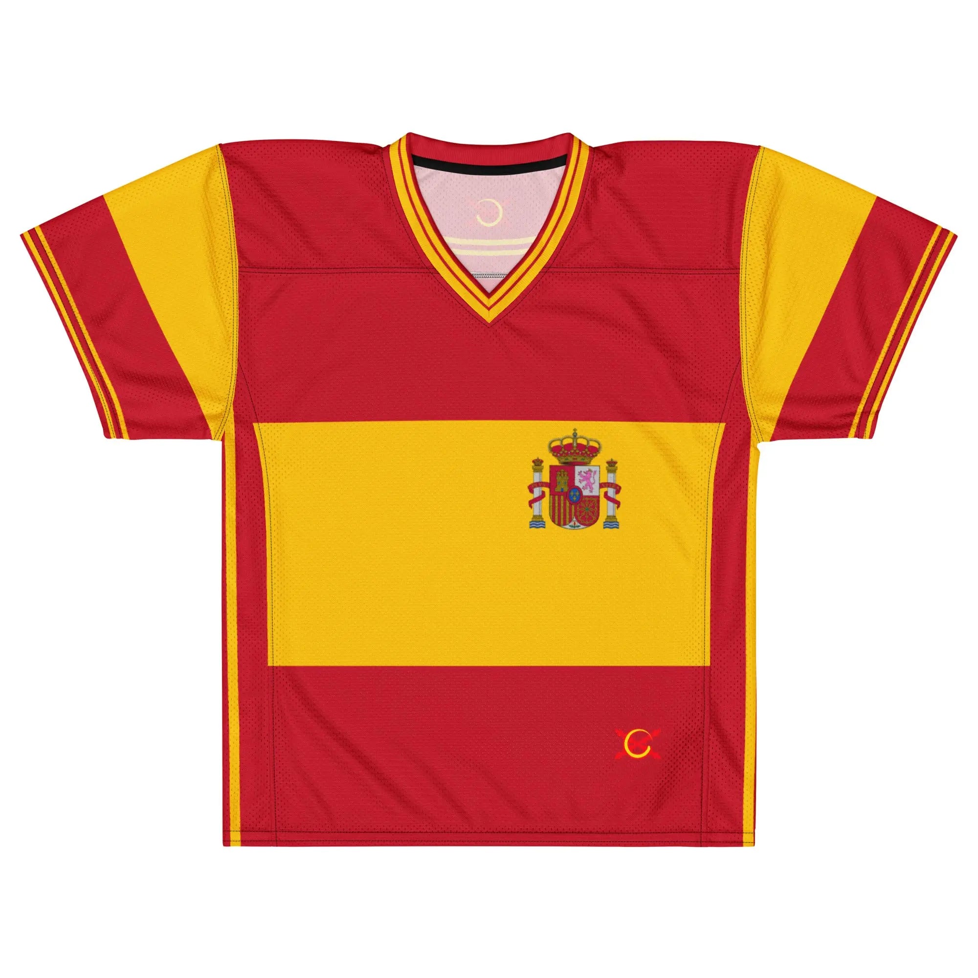 Comprar Camiseta de fútbol americano Bandera España La Flamenca de Borgoña Bandera España