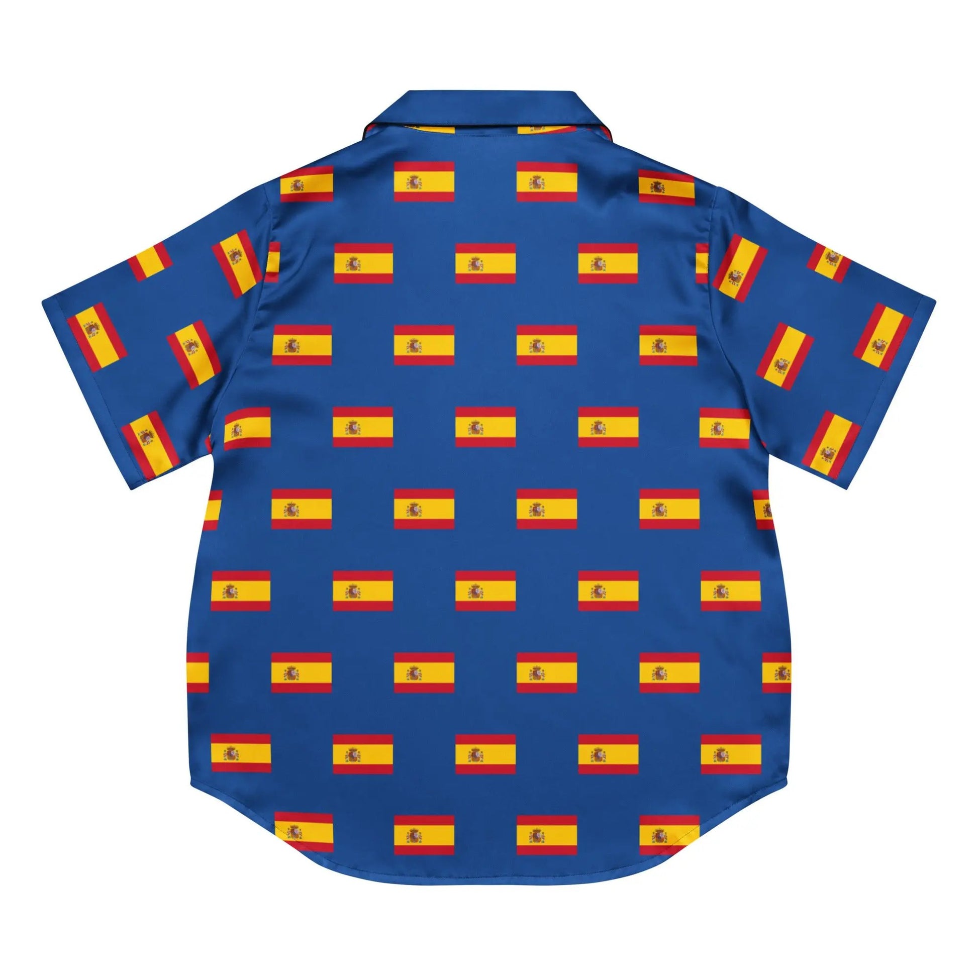 Comprar Camiseta de pijama de manga corta Azul Bandera España con ribete La Flamenca de Borgoña Bandera España