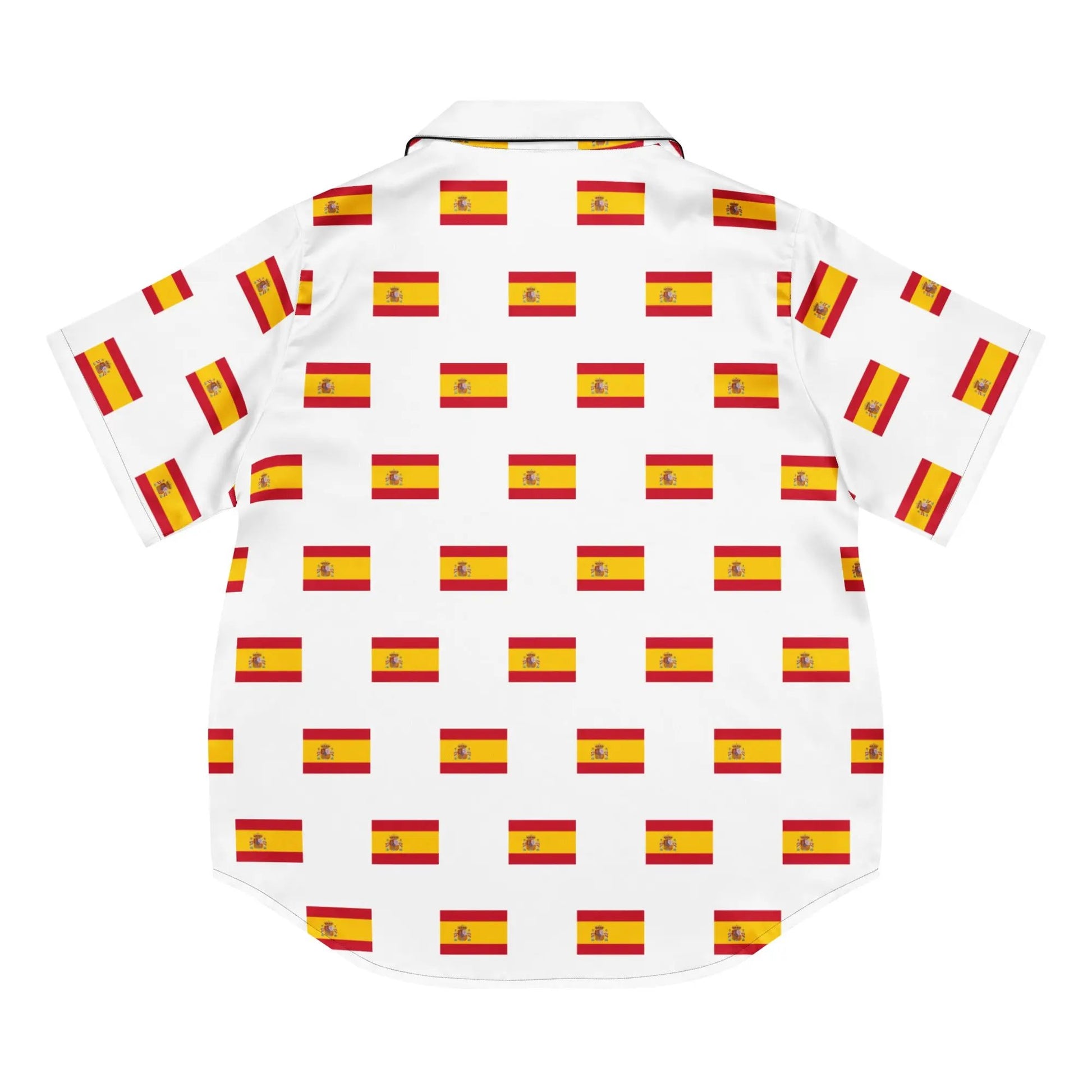Comprar Camiseta de pijama de manga corta Blanco Bandera España con ribete La Flamenca de Borgoña Bandera España