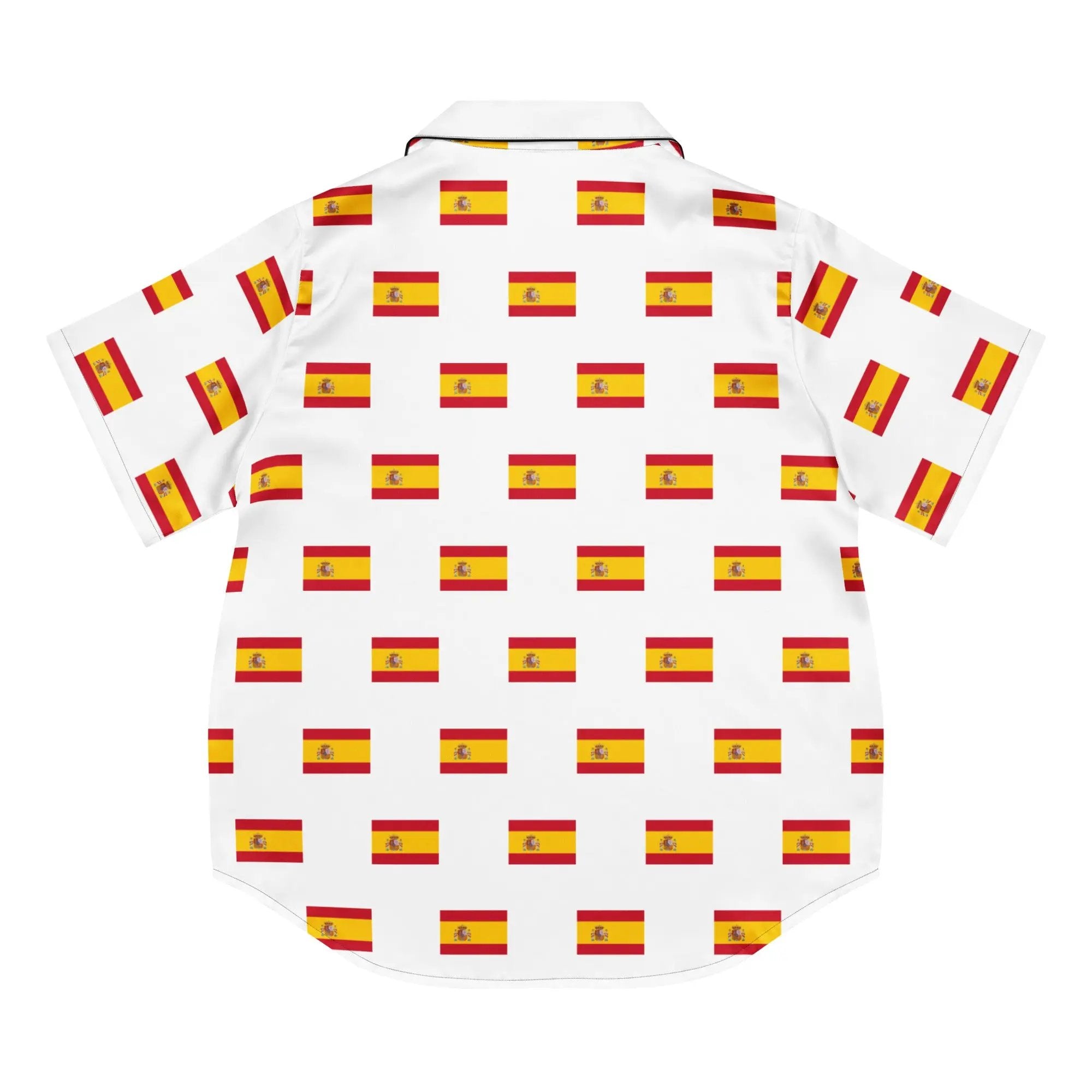Comprar Camiseta de pijama de manga corta Blanco Bandera España con ribete La Flamenca de Borgoña Bandera España