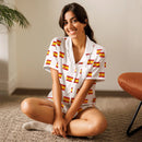 Comprar Camiseta de pijama de manga corta Blanco Bandera España con ribete La Flamenca de Borgoña Bandera España