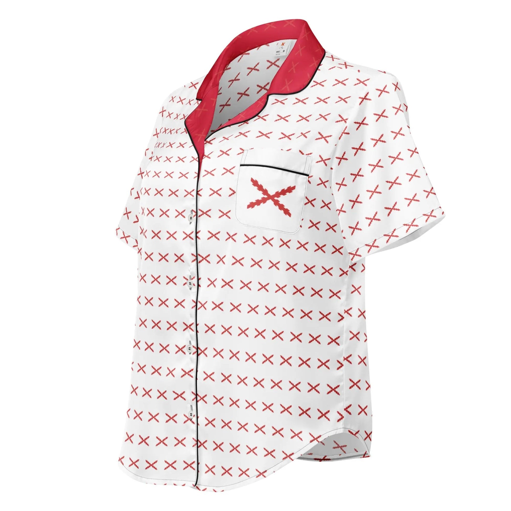 Comprar Camiseta de pijama de manga corta Cruz de Borgoña con ribete La Flamenca de Borgoña Bandera España