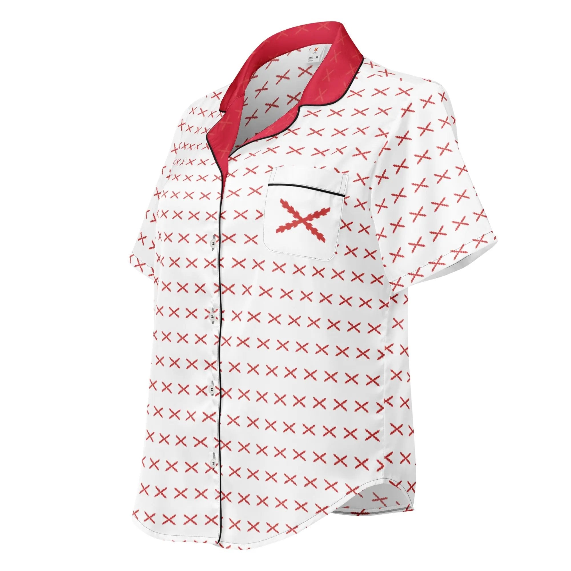 Comprar Camiseta de pijama de manga corta Cruz de Borgoña con ribete La Flamenca de Borgoña Bandera España