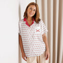 Comprar Camiseta de pijama de manga corta Cruz de Borgoña con ribete La Flamenca de Borgoña Bandera España