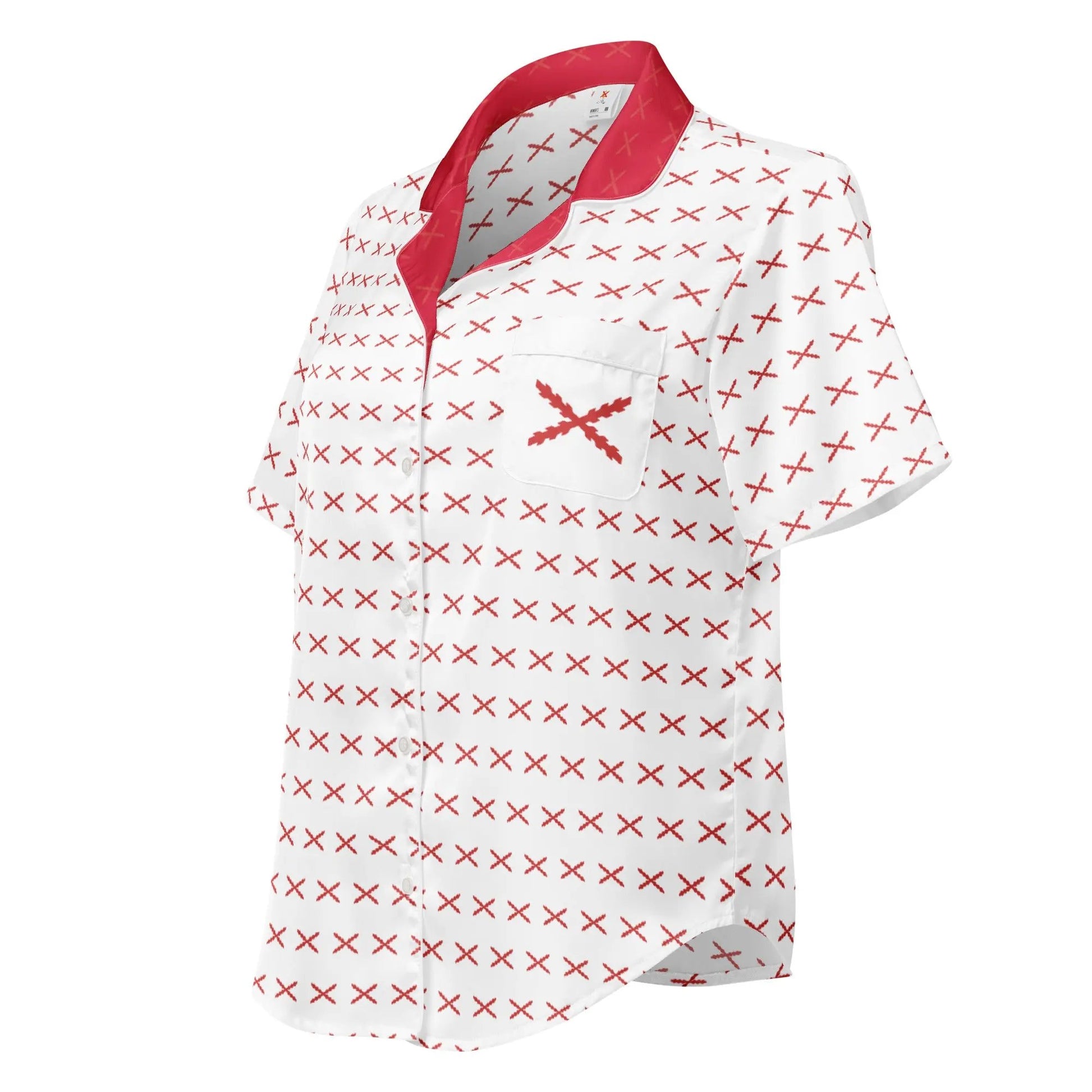 Comprar Camiseta de pijama de manga corta Cruz de Borgoña con ribete La Flamenca de Borgoña Bandera España