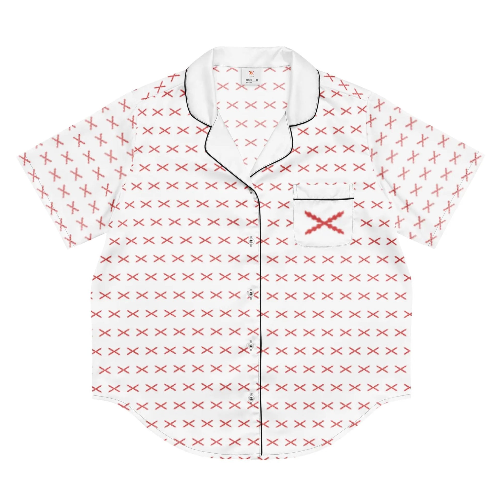 Comprar Camiseta de pijama de manga corta Cruz de Borgoña con ribete La Flamenca de Borgoña Bandera España