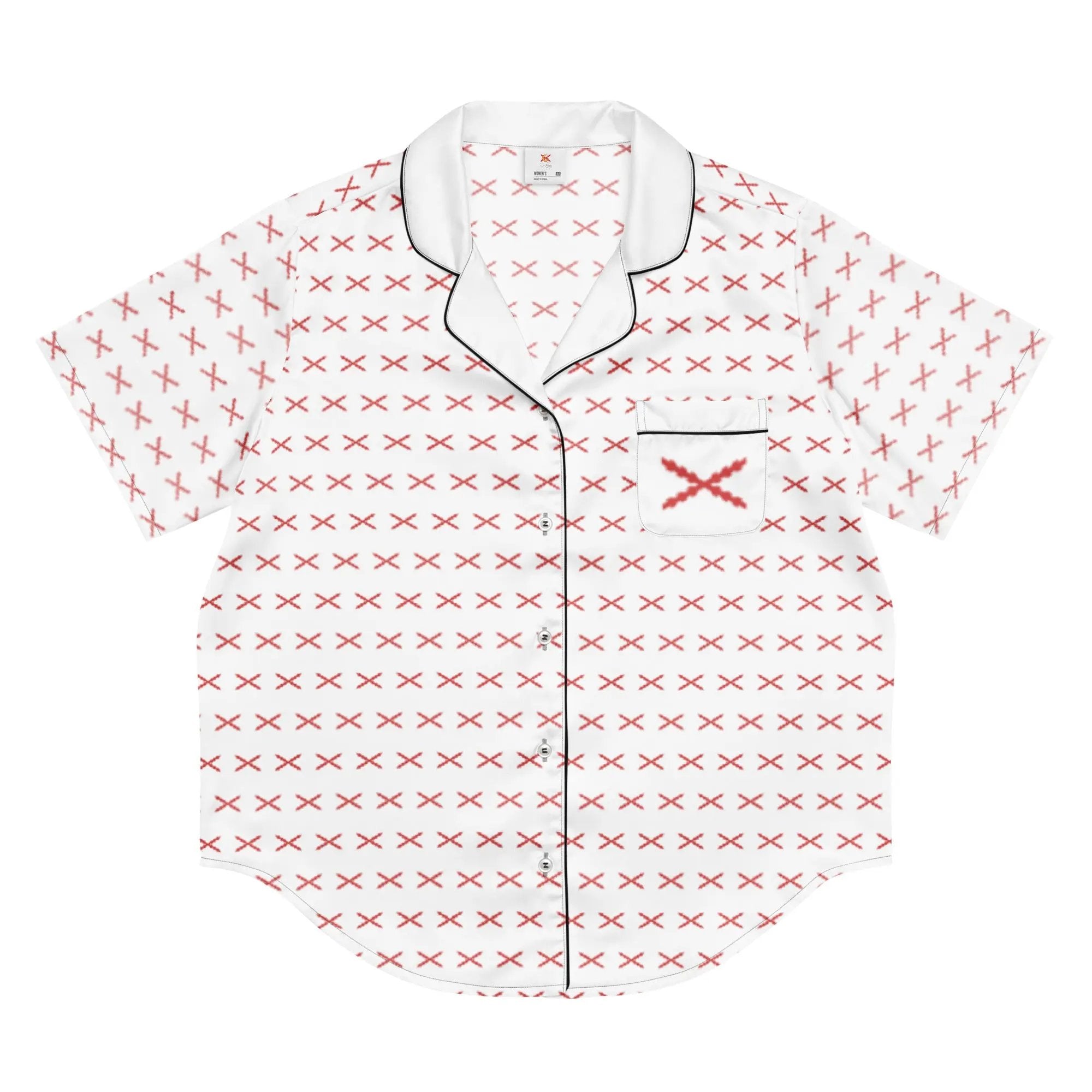 Comprar Camiseta de pijama de manga corta Cruz de Borgoña con ribete La Flamenca de Borgoña Bandera España