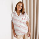 Comprar Camiseta de pijama de manga corta Cruz de Borgoña con ribete La Flamenca de Borgoña Bandera España