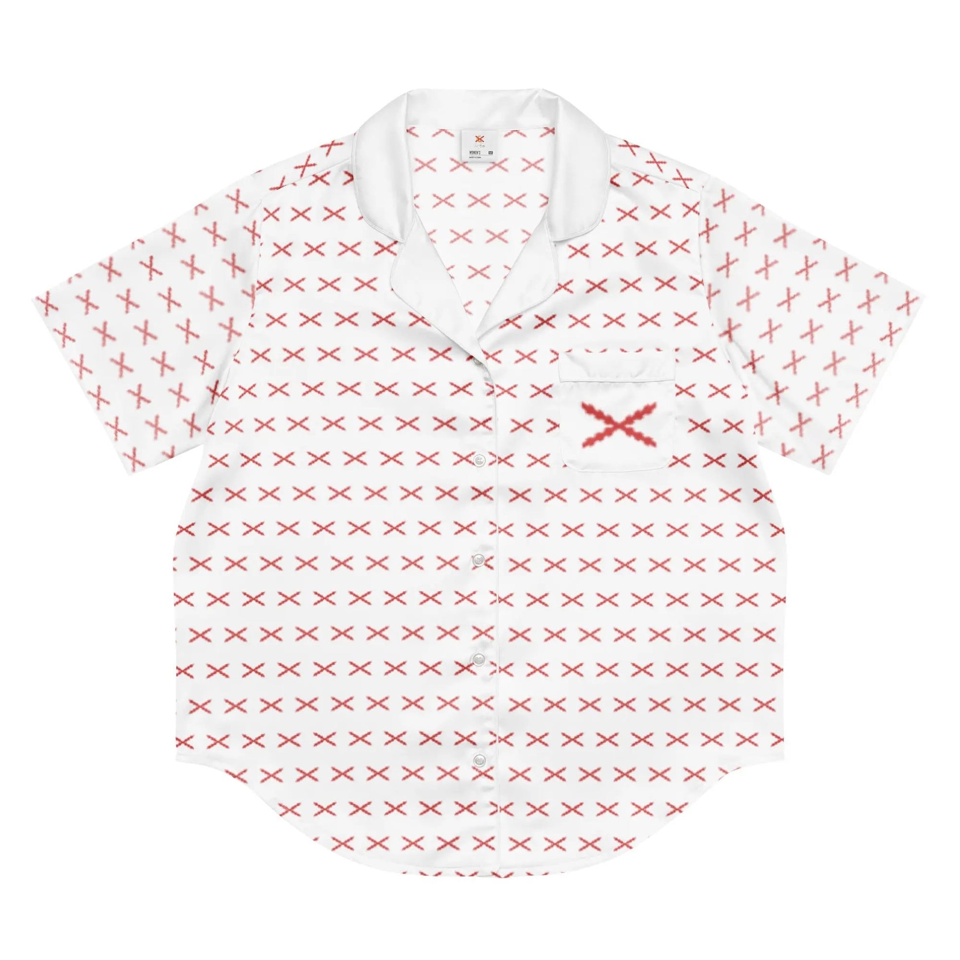 Comprar Camiseta de pijama de manga corta Cruz de Borgoña con ribete La Flamenca de Borgoña Bandera España